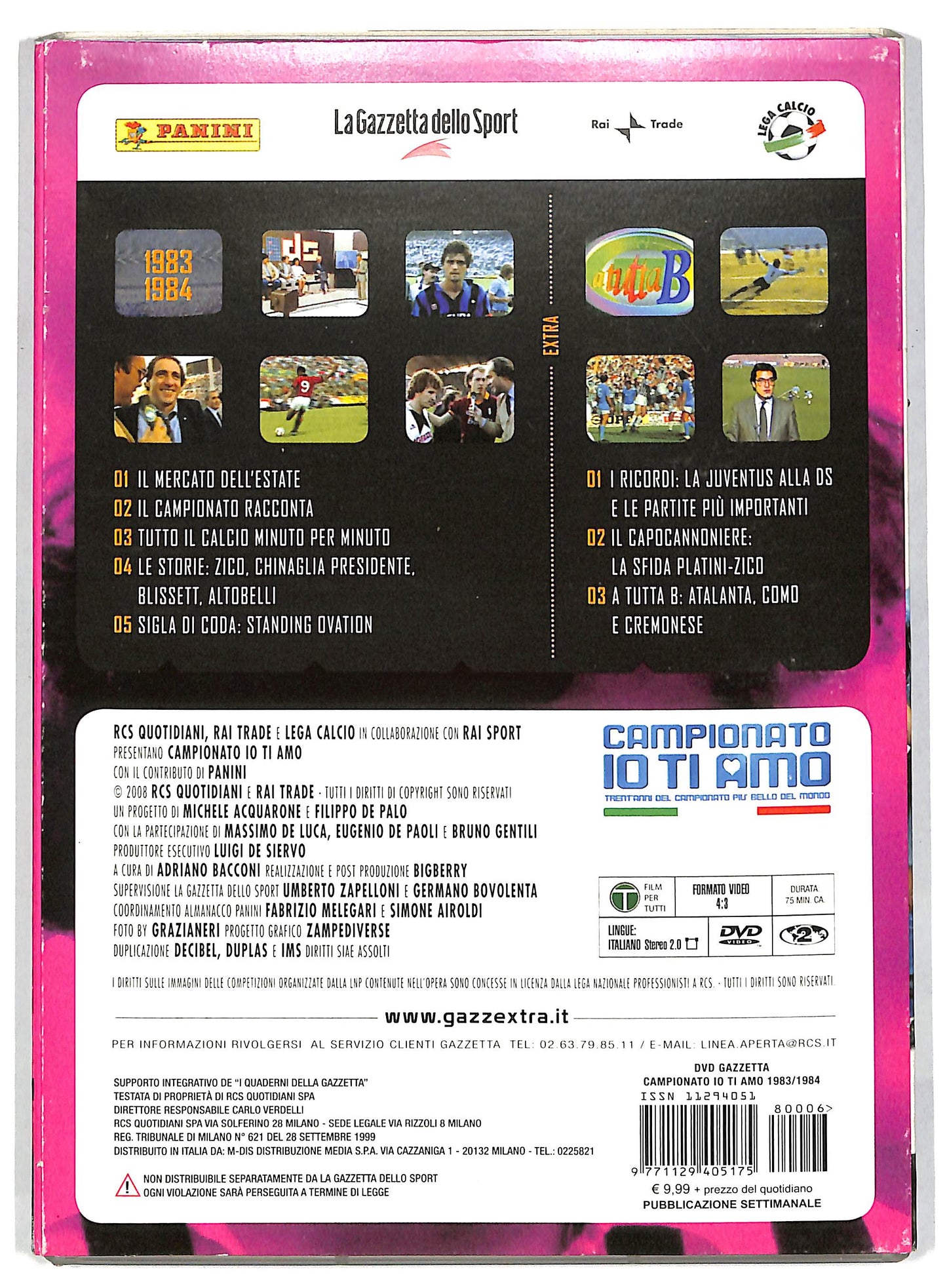 EBOND Campionato io ti amo vol 6 1983 - 1984 slipcase EDITORIALE DVD DB593640
