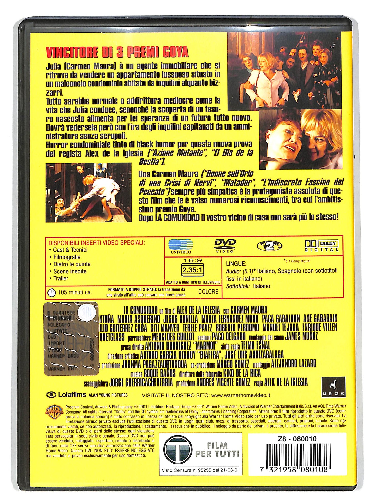 EBOND La Comunidad - Intrigo All'ultimo Piano DVD DB593653