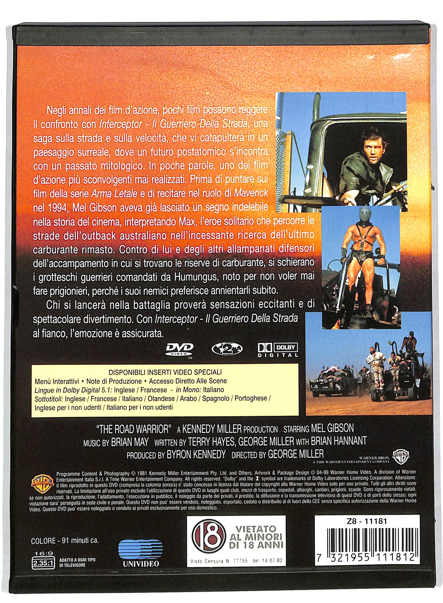 EBOND Interceptor - Il guerriero della strada SNAPPER DVD DB593665