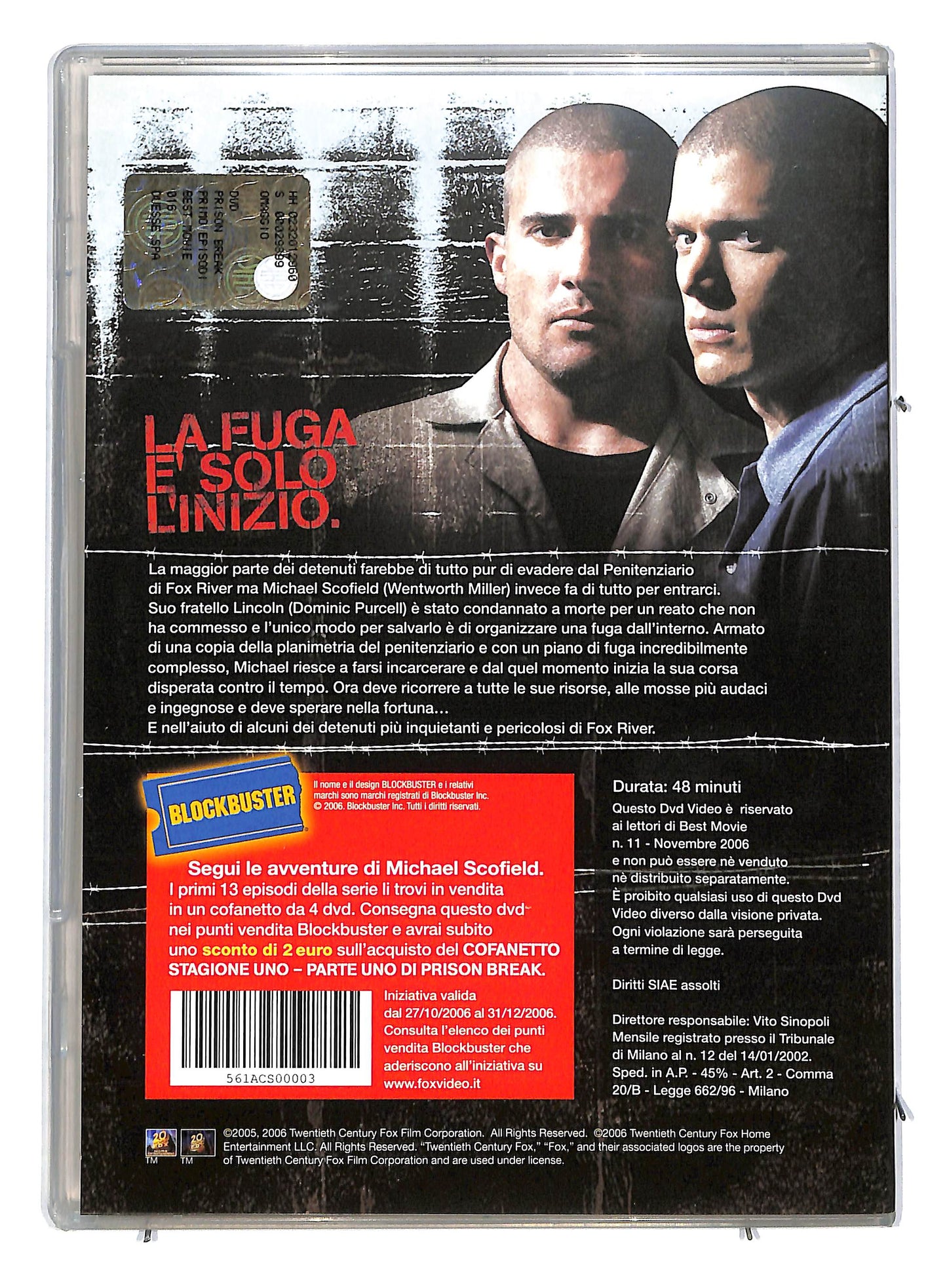 EBOND Prison break il primo episodio SLIMCASE DVD DB594119
