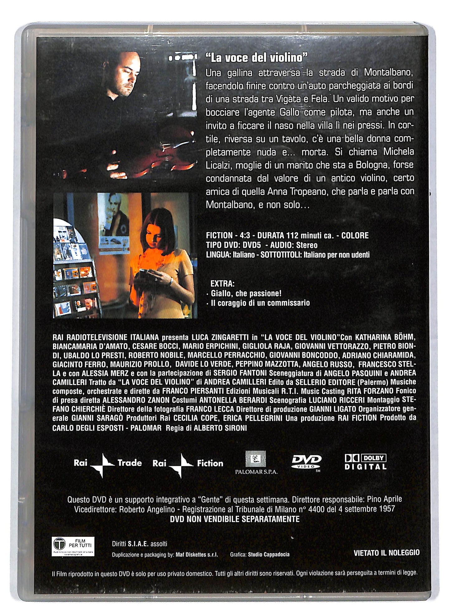 EBOND Il Commissario Montalbano - La Voce Del Violino EDITORIALE DVD DB594120