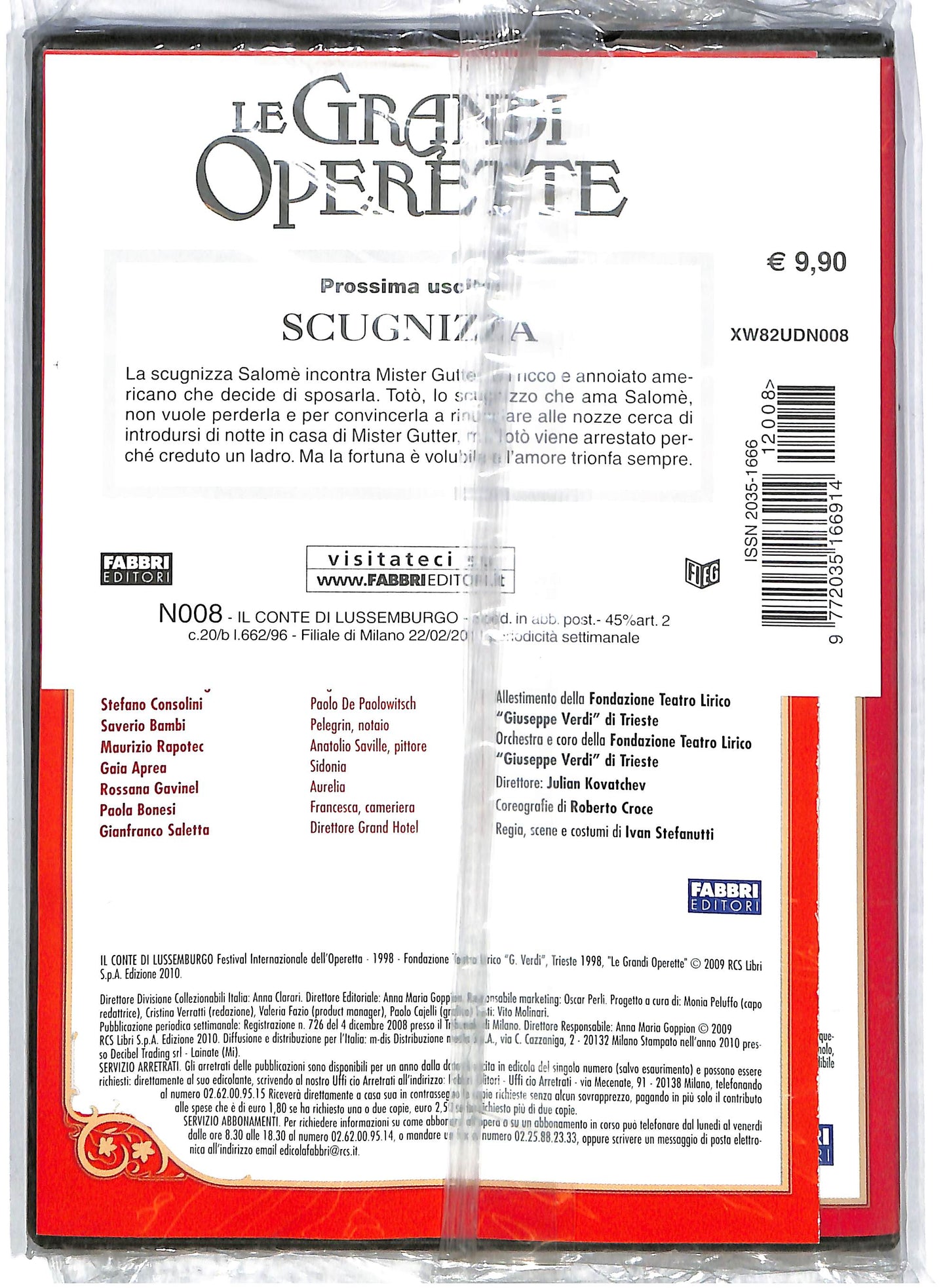 EBOND Il conte di Lussemburgo - Le Grandi Operette EDITORIALE DVD DB594122