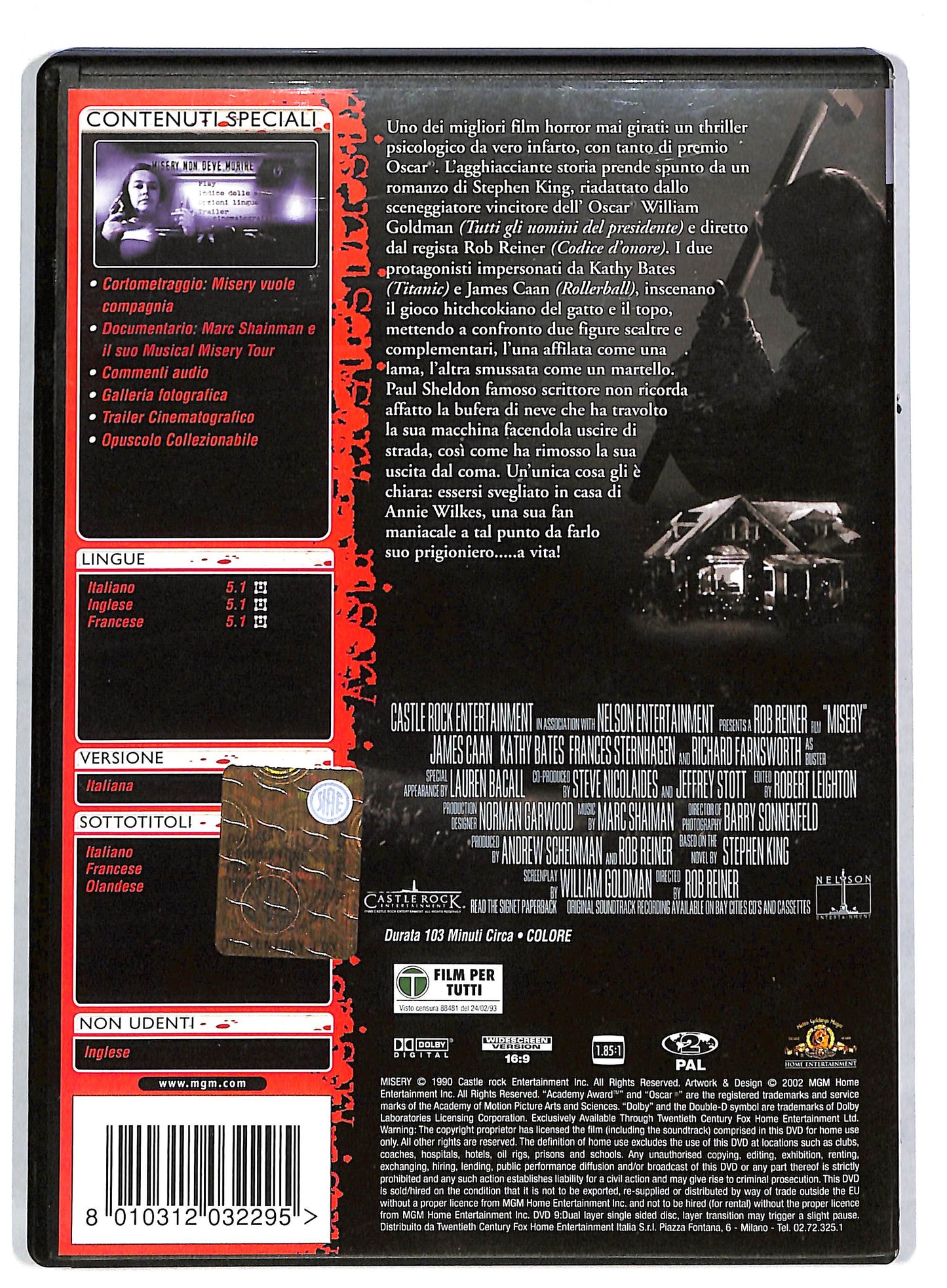 EBOND Misery non deve morire EDIZIONE SPECIALE DVD DB594448
