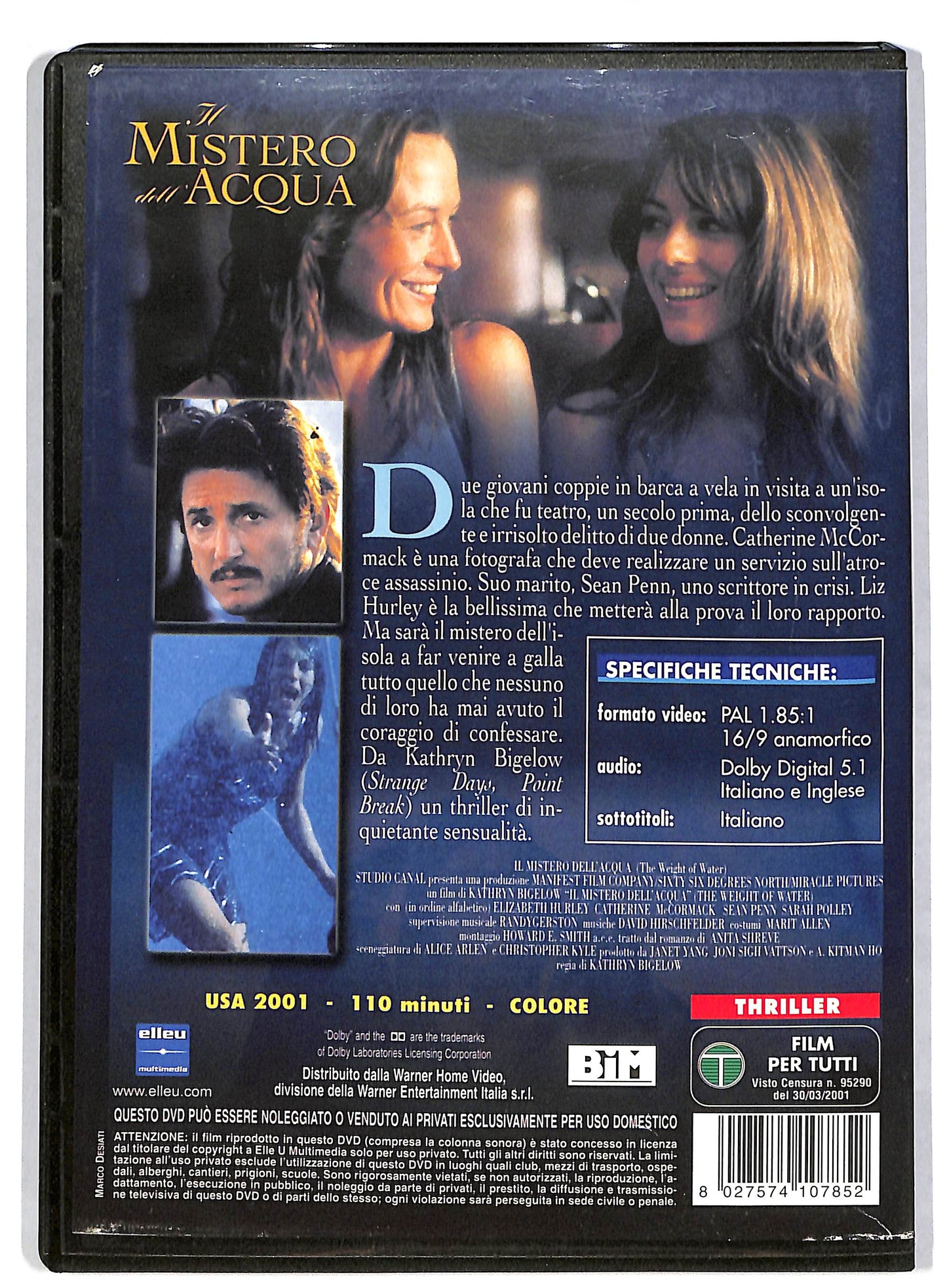 EBOND Il mistero dell'acqua NOLEGGIO DVD DB594704