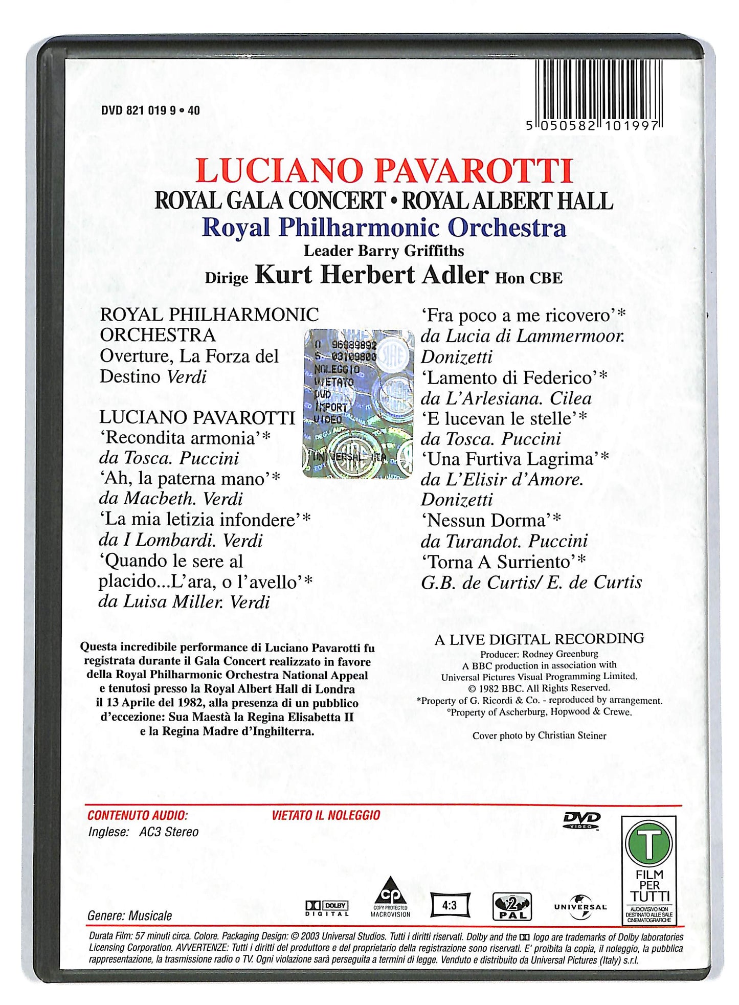 EBOND Luciano Pavarotti - The Essential Pavarotti DVD DB594928