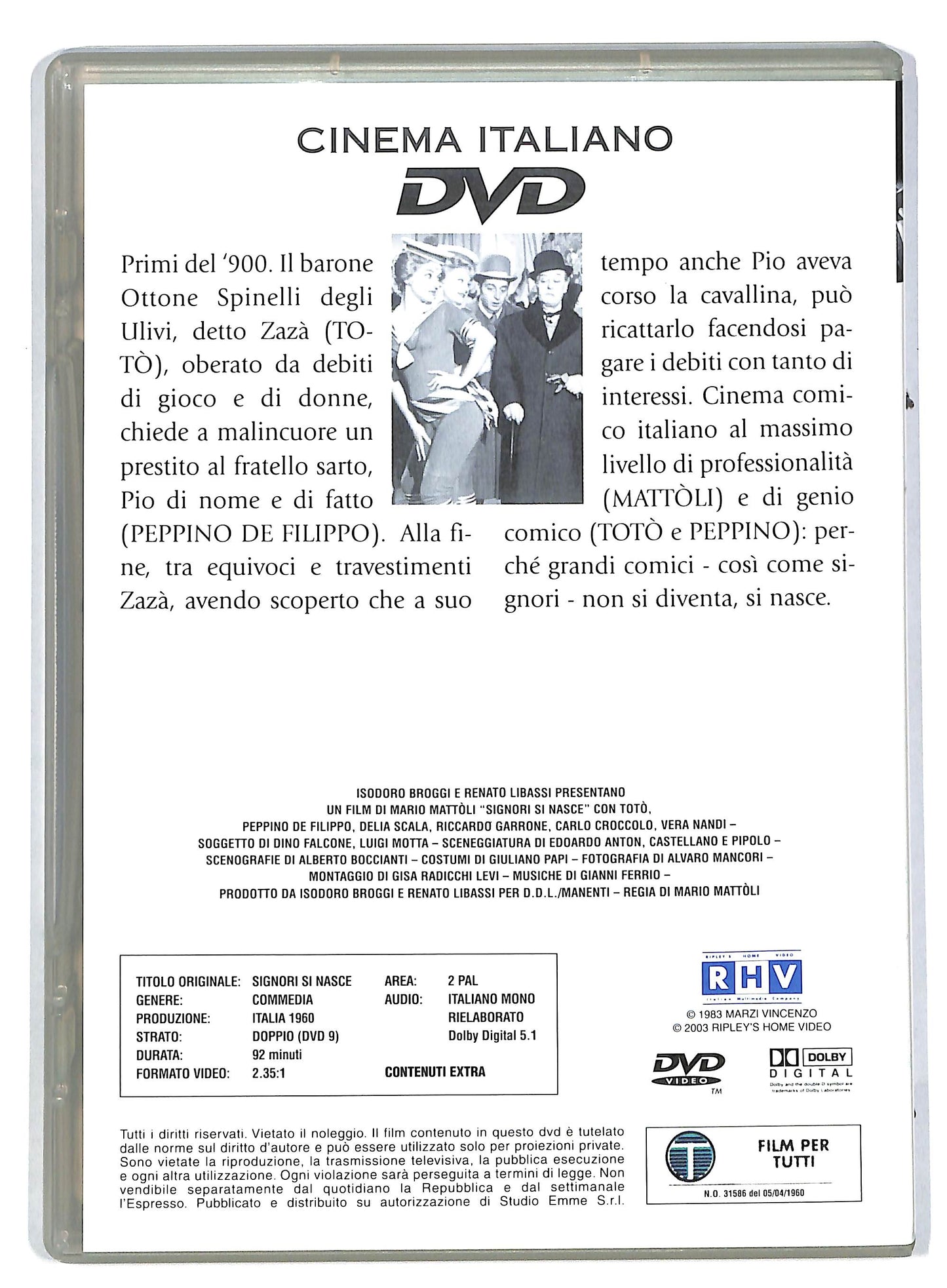 EBOND Signori si nasce EDITORIALE DVD DB594936