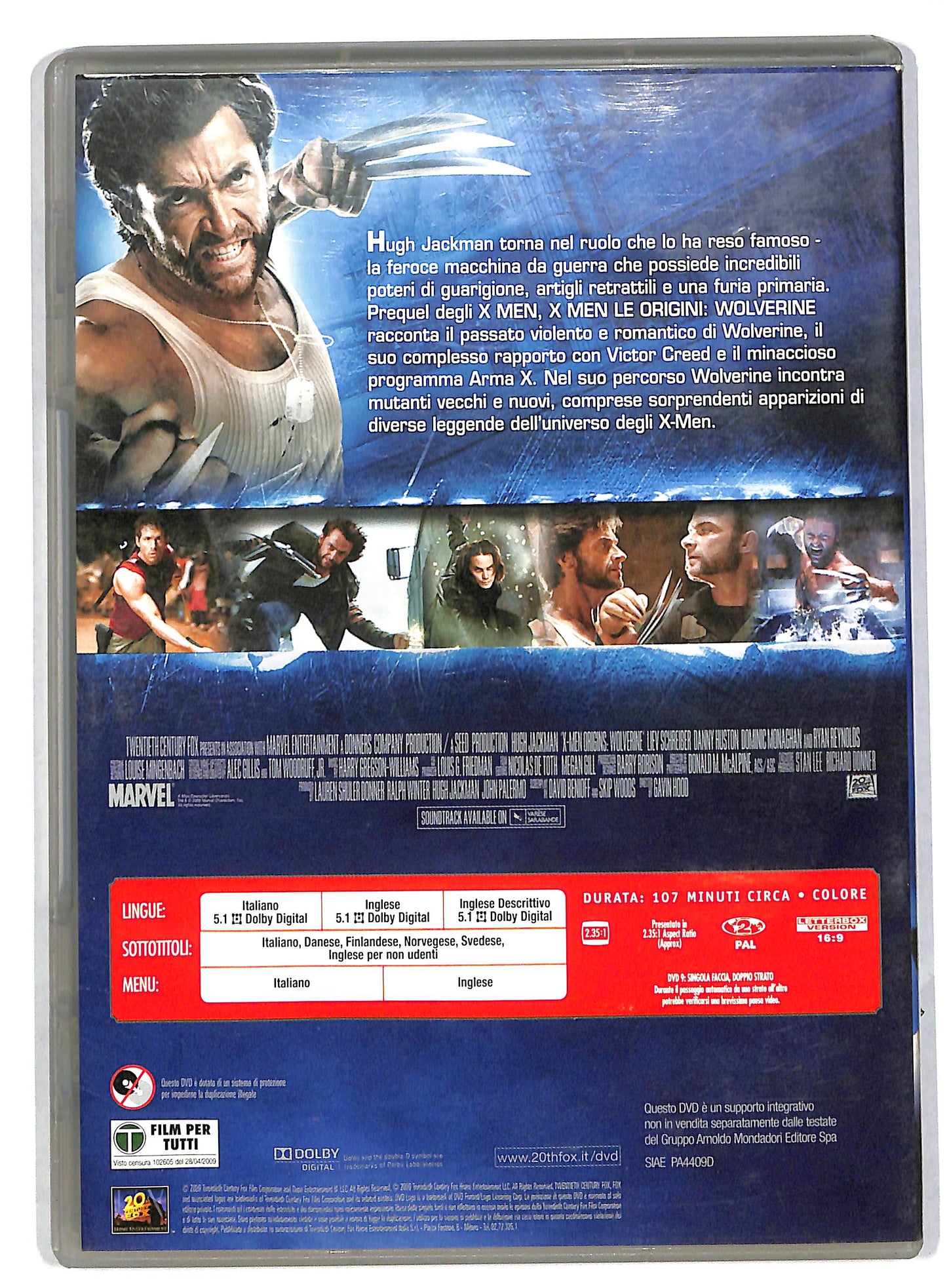 EBOND X-Men le origini Wolverine EDITORIALE DVD DB595119