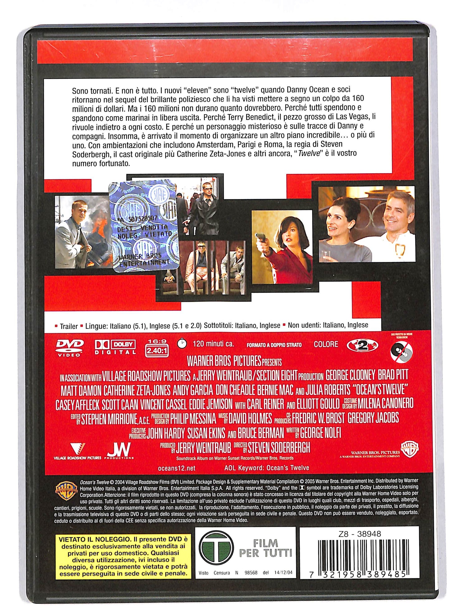 EBOND Ocean's Twelve DVD DB595344