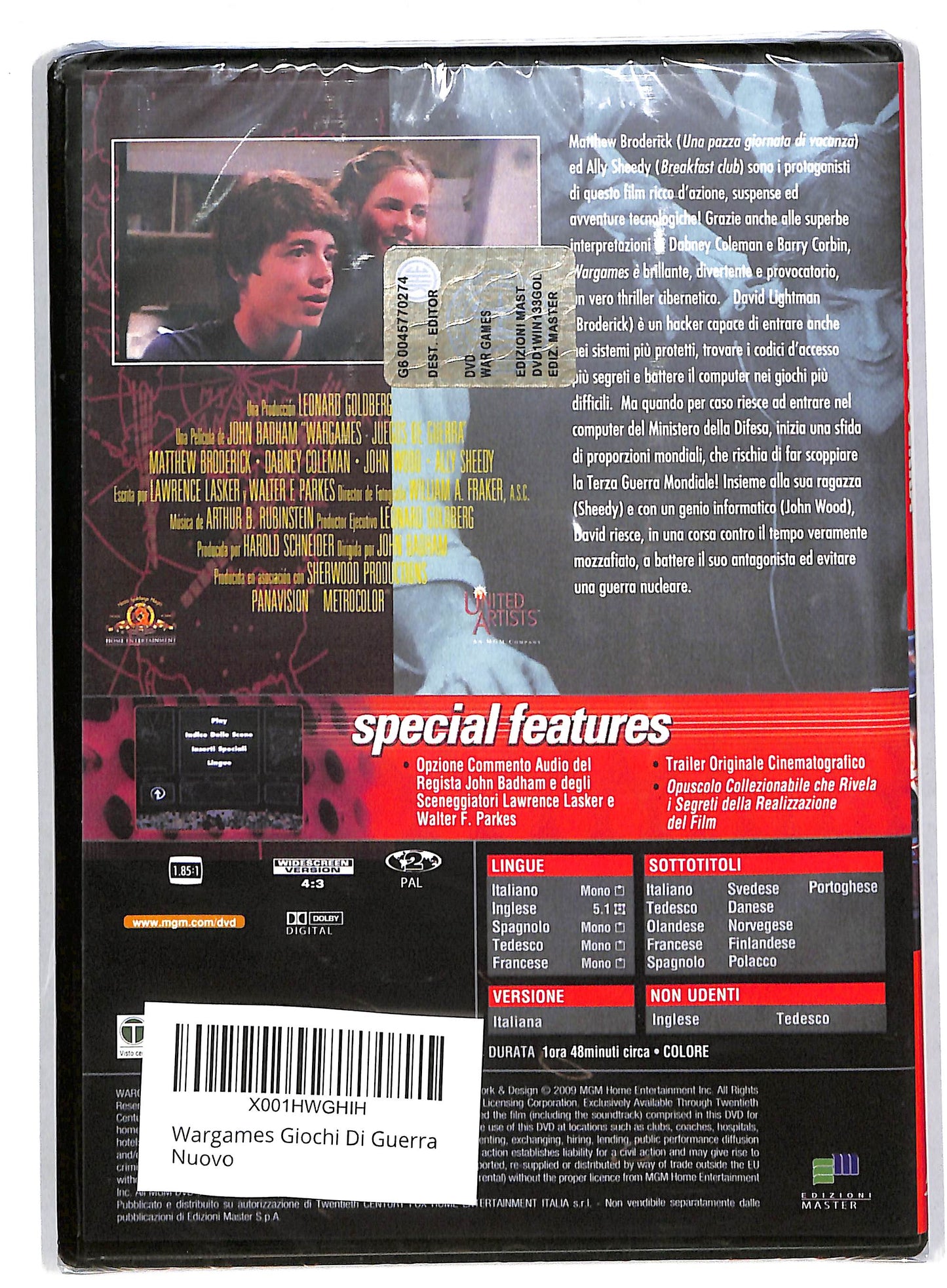 EBOND Wargames - giochi di guerra EDITORIALE DVD DB595650