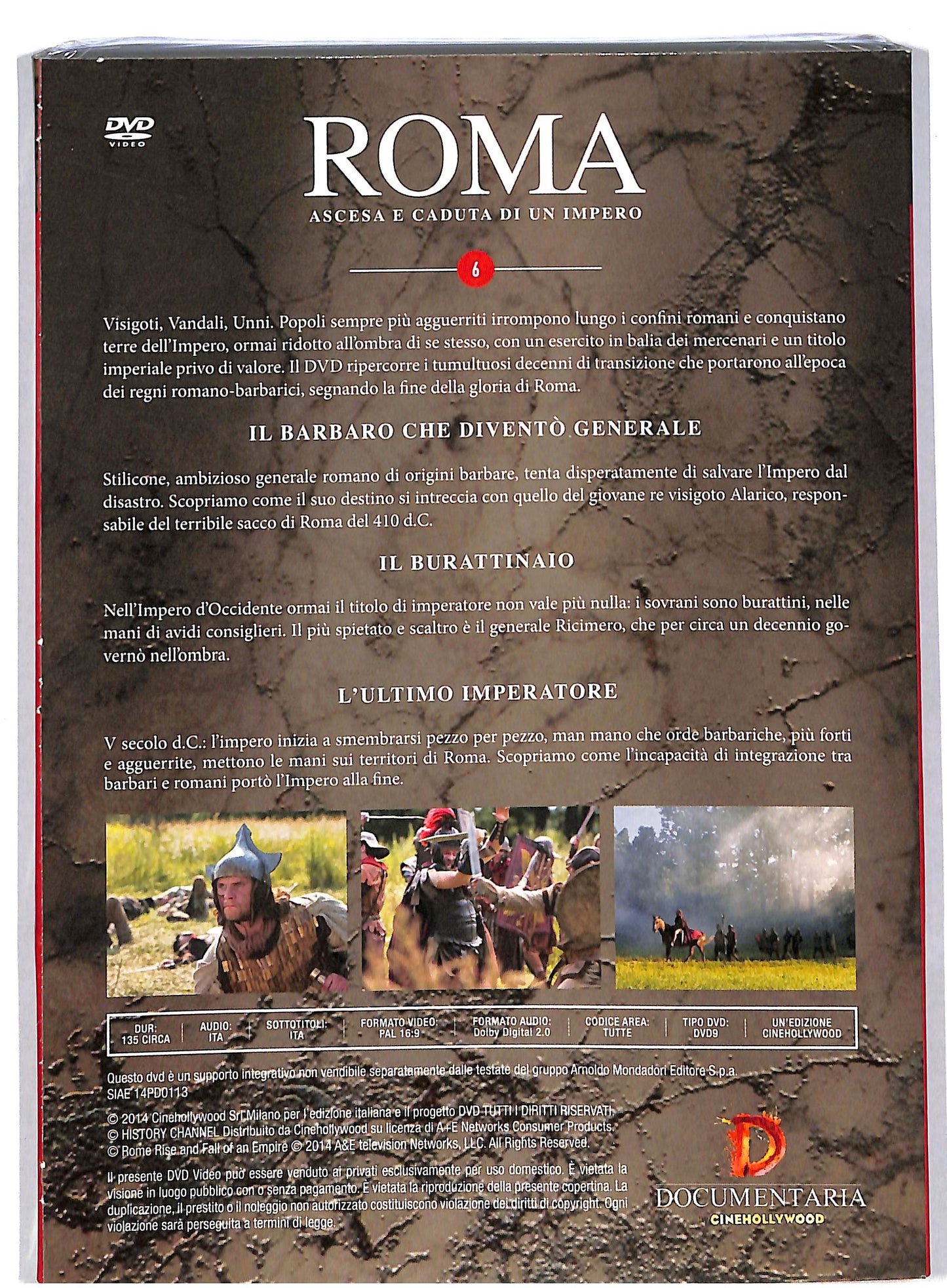 EBOND Roma vol 6 - il barbaro che divento generale EDITORIALE DVD DB595913