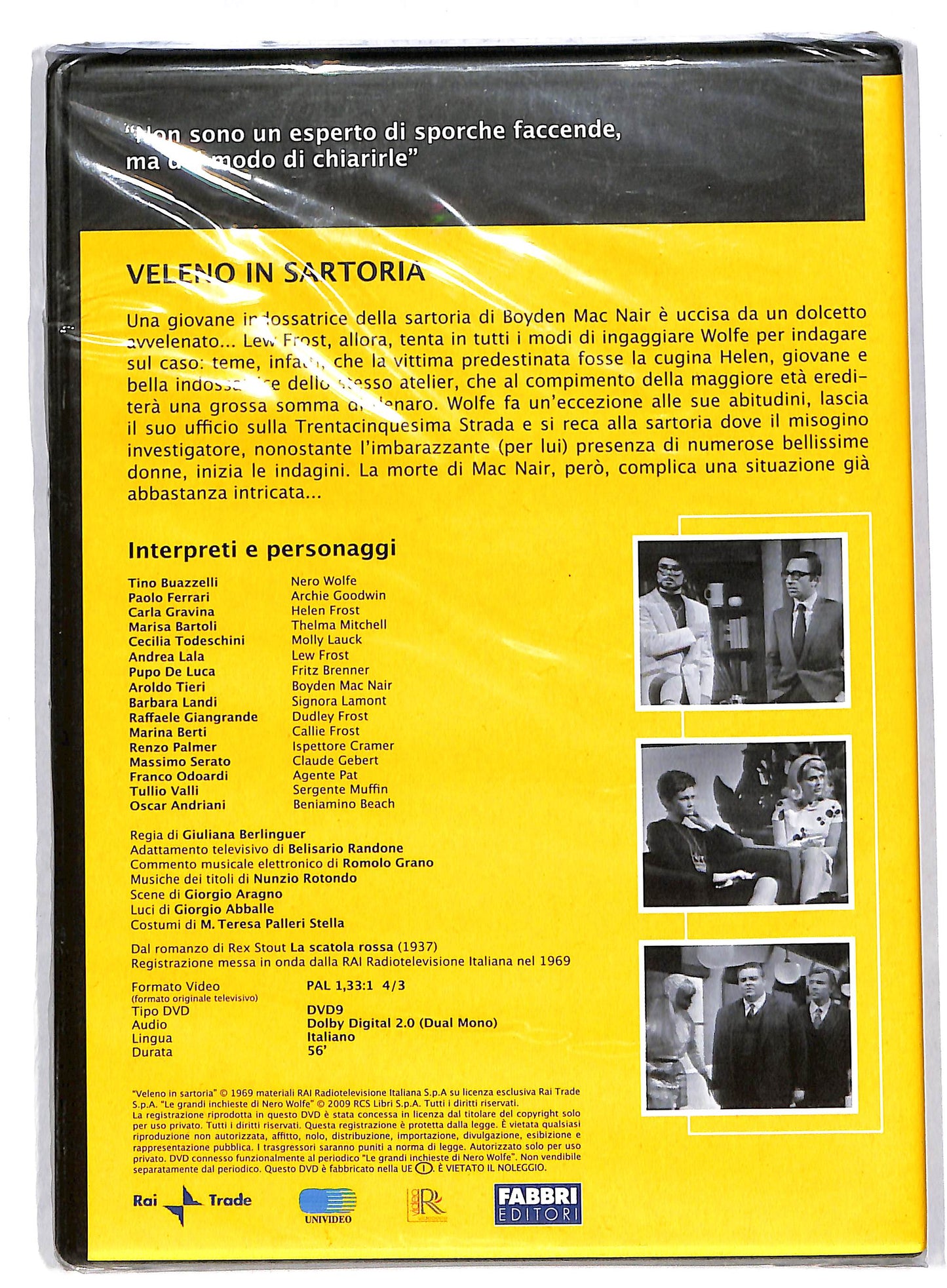 EBOND Nero Wolfe - Veleno in sartoria prima puntata EDITORIALE DVD DB595915