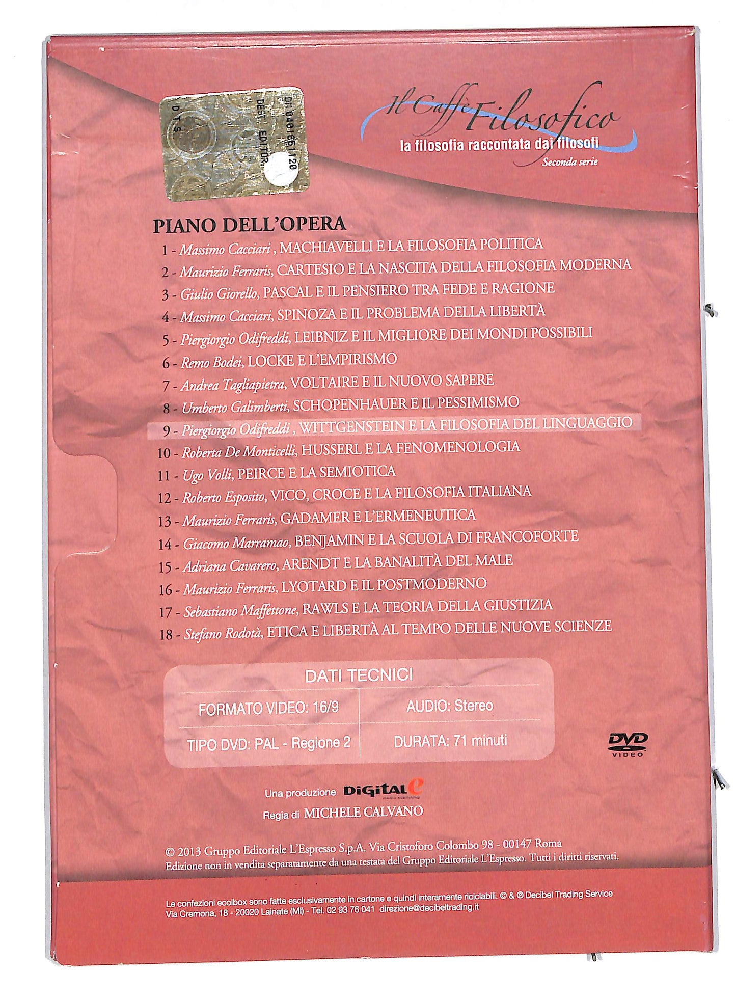 EBOND Wittgenstein e la filosofia del linguaggio EDITORIALE DIGIPACK DVD DB595961