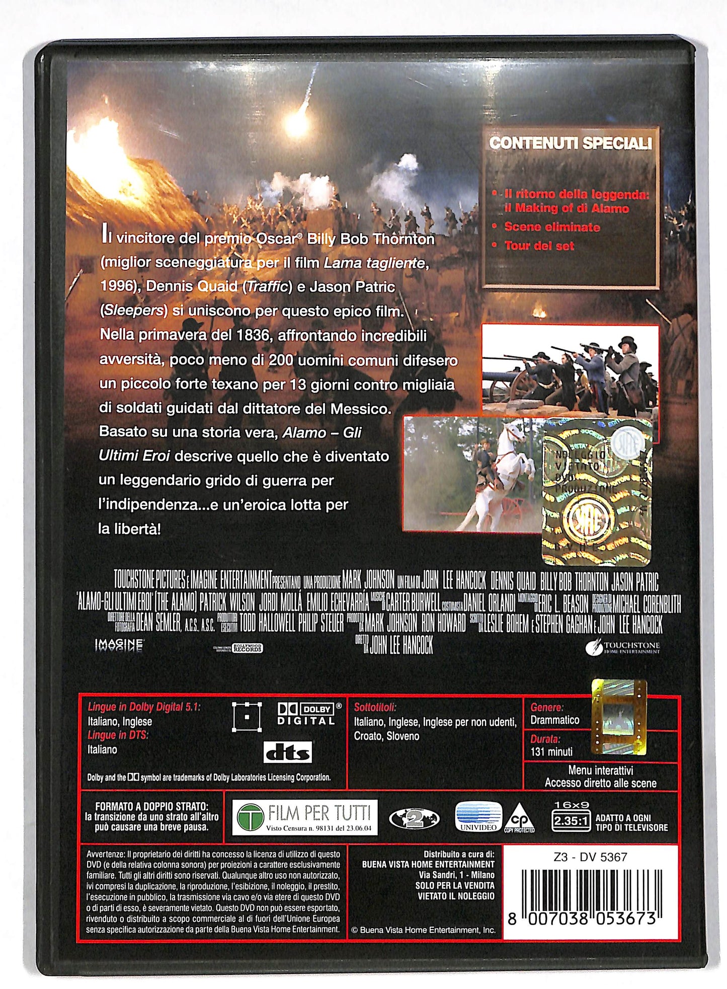 EBOND Alamo - Gli ultimi eroi DVD DB596261