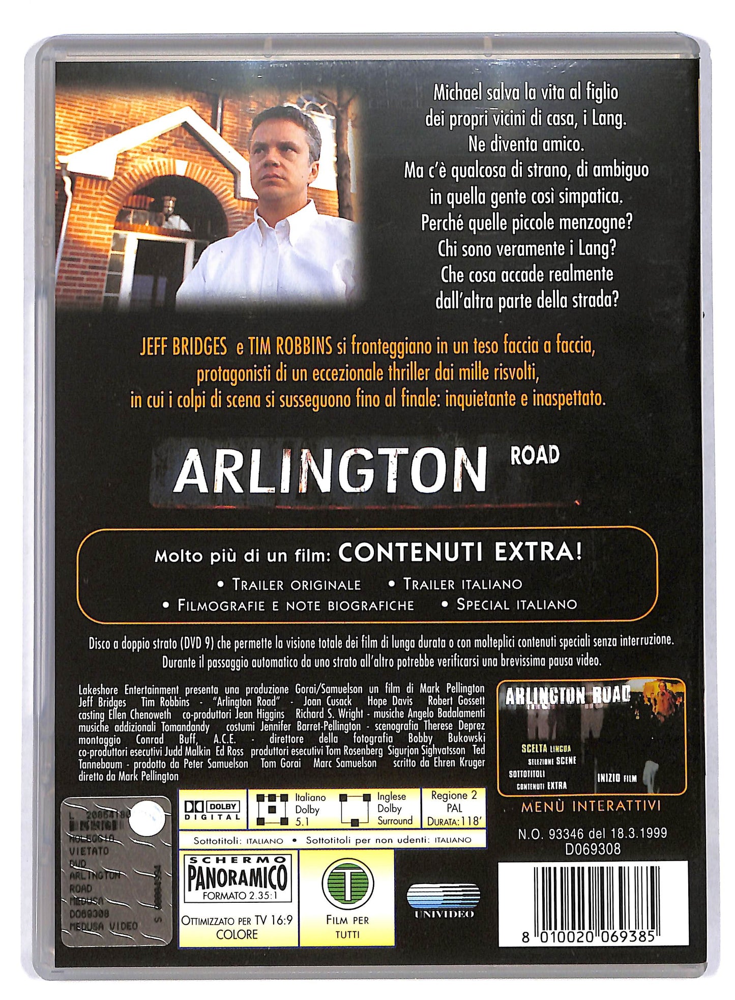 EBOND Arlington road - L'inganno DVD DB596645