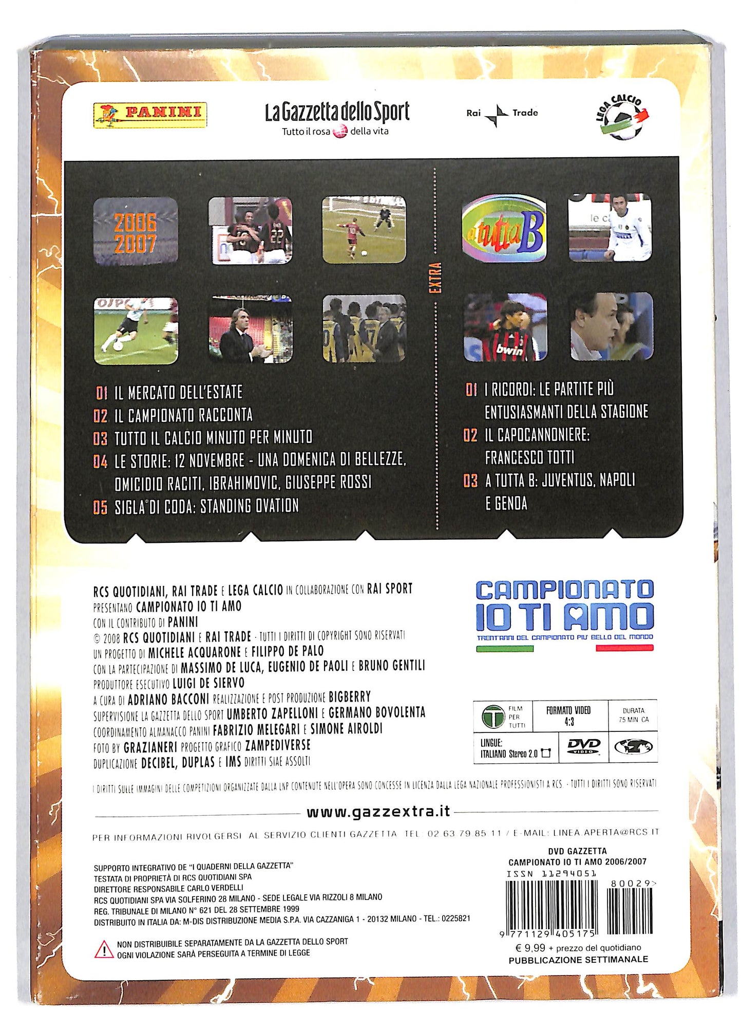 EBOND Campionato Io Ti Amo 2006 - 2007 EDITORIALE DVD DB597113