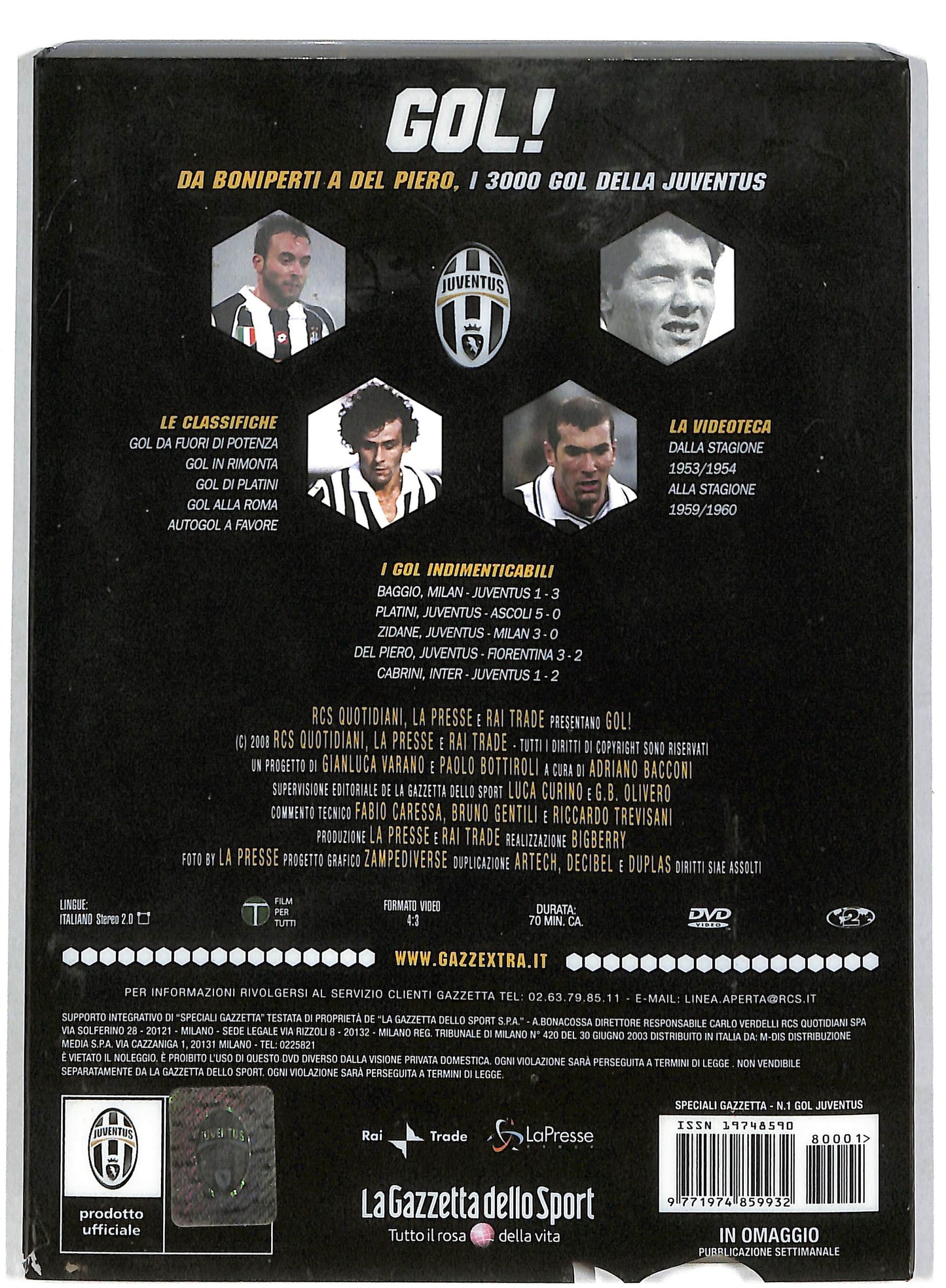 EBOND Gol!Da Boniperti a Del Piero vol.1 EDITORIALE DVD DB597315