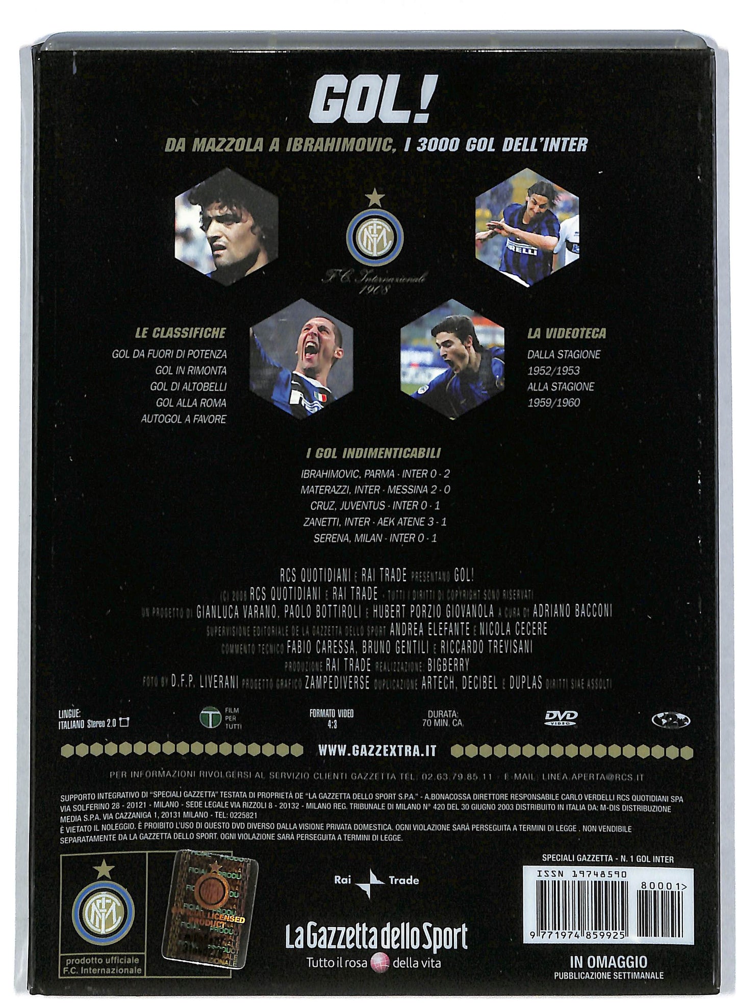 EBOND Gol da mazzola a ibrahimovic - I 3000 gol delll'int EDITORIALE DVD DB597328