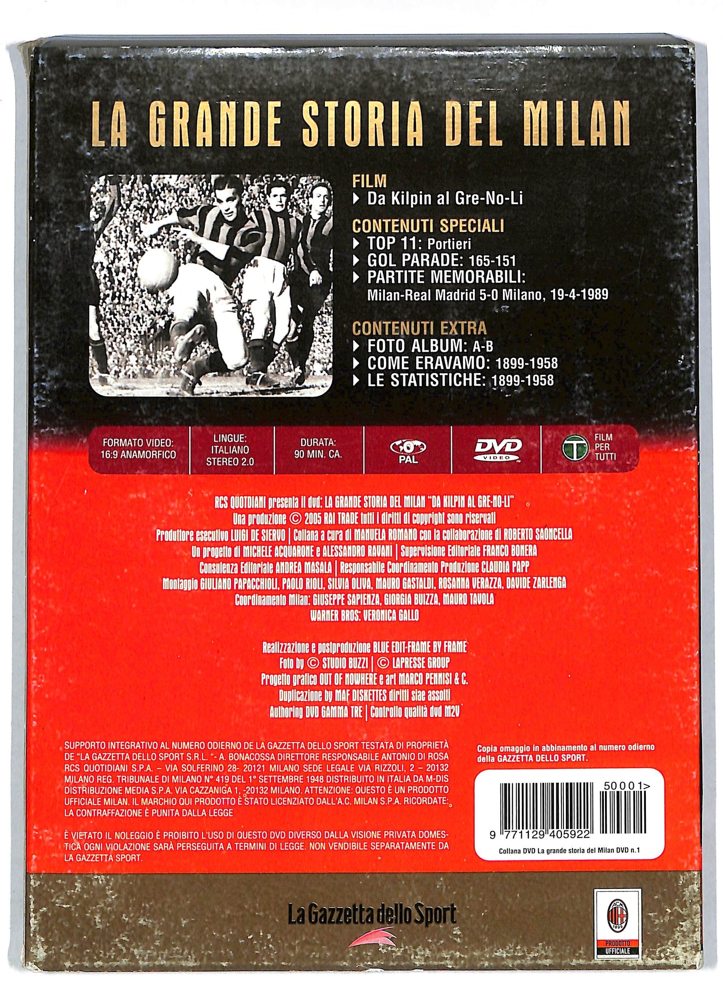 EBOND La grande storia del milan vol 1 - Da kiplin al EDITORIALE DVD DB597332