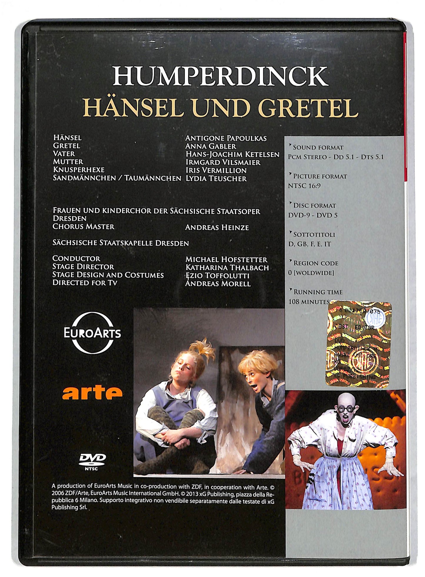 EBOND Humperdinck hansel und gretel EDITORIALE DVD DB597825