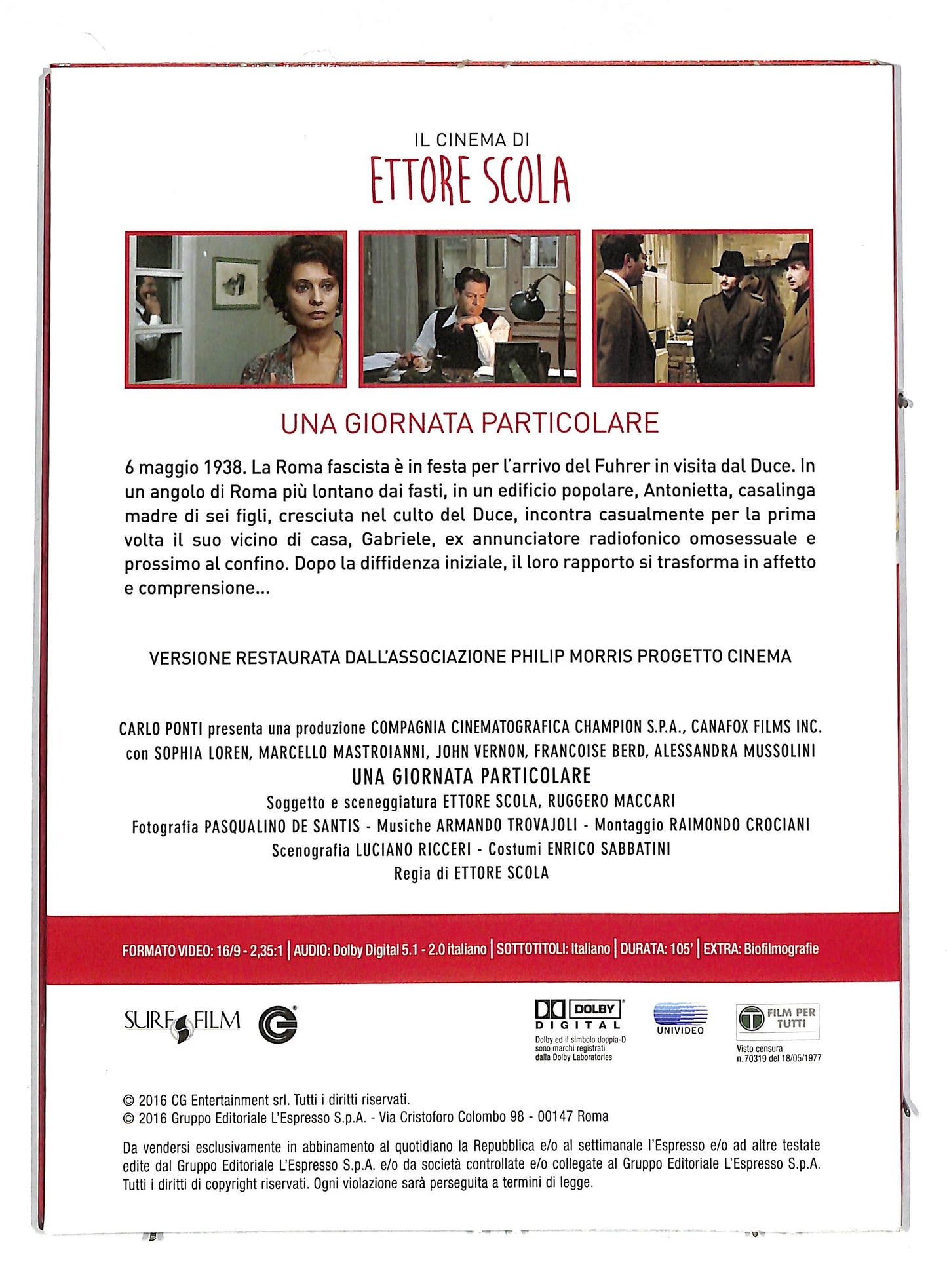 EBOND Una giornata particolare EDITORIALE DVD DB597835