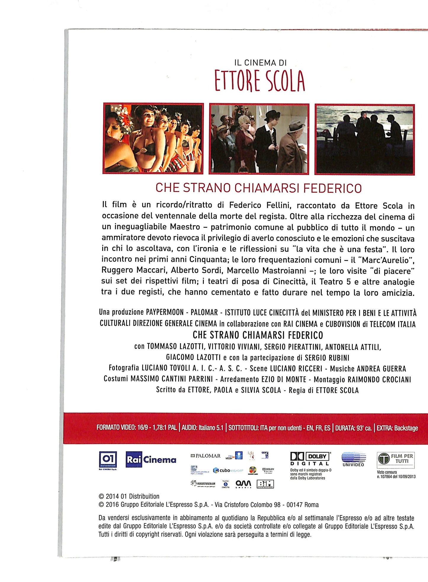 EBOND Che strano chiamarsi Federico EDITORIALE DVD DB597839