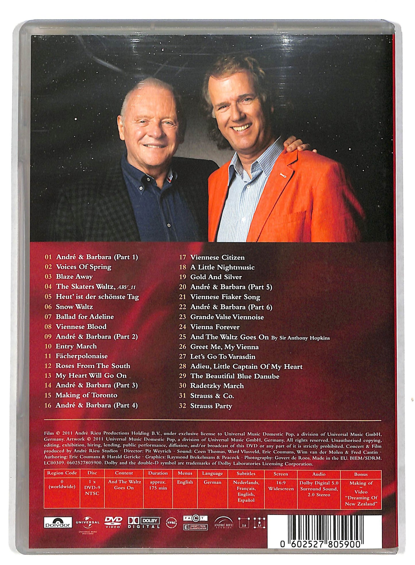 EBOND Andre Rieu and his Johann Strauss Orchestra - NO ITA DVD DB597849