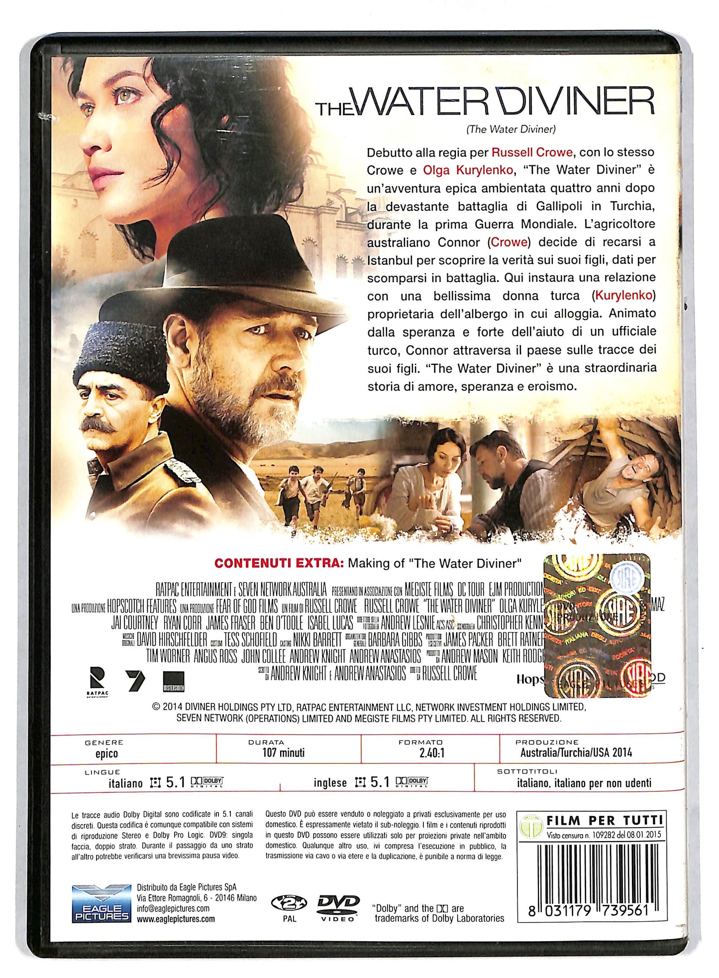 EBOND The water diviner NOLEGGIO DVD DB597879