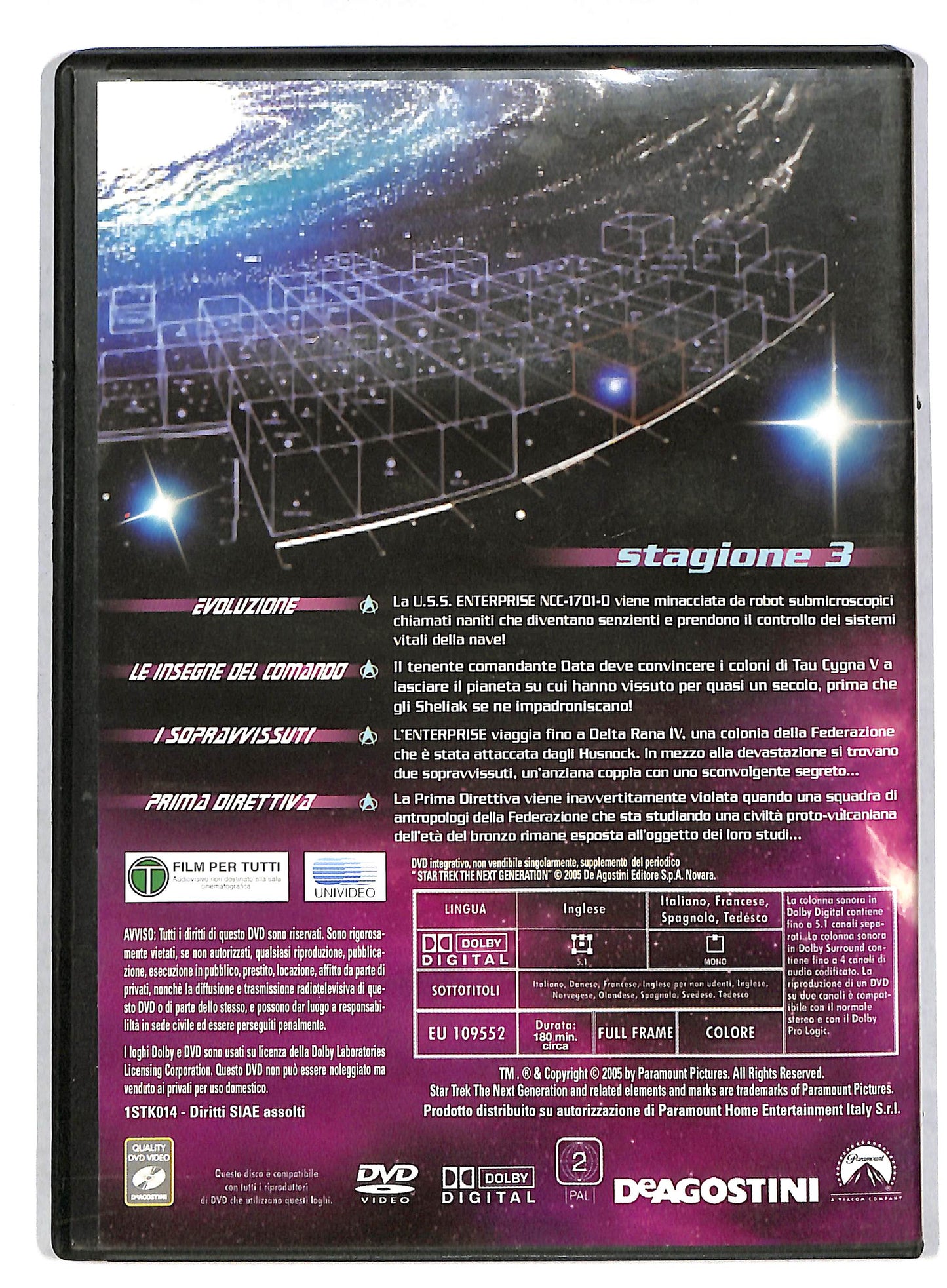 EBOND star trek the next generation stagione 3 vol 1 EDITORIALE DVD DB597910