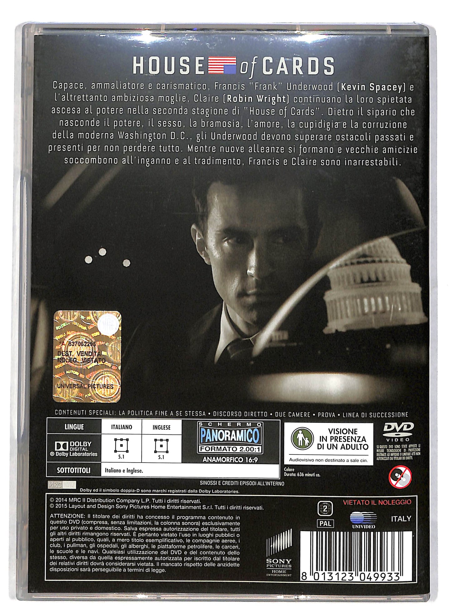 EBOND House of Cards volume due - capitoli 14 - 26 DVD DB598151