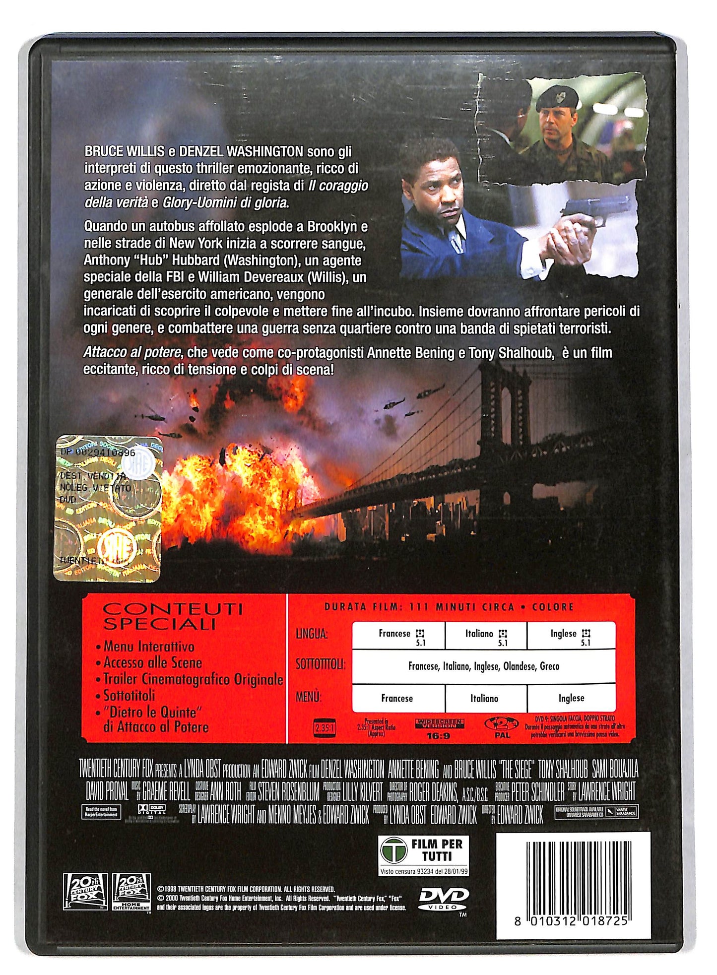 EBOND Attacco al potere DVD DB598160