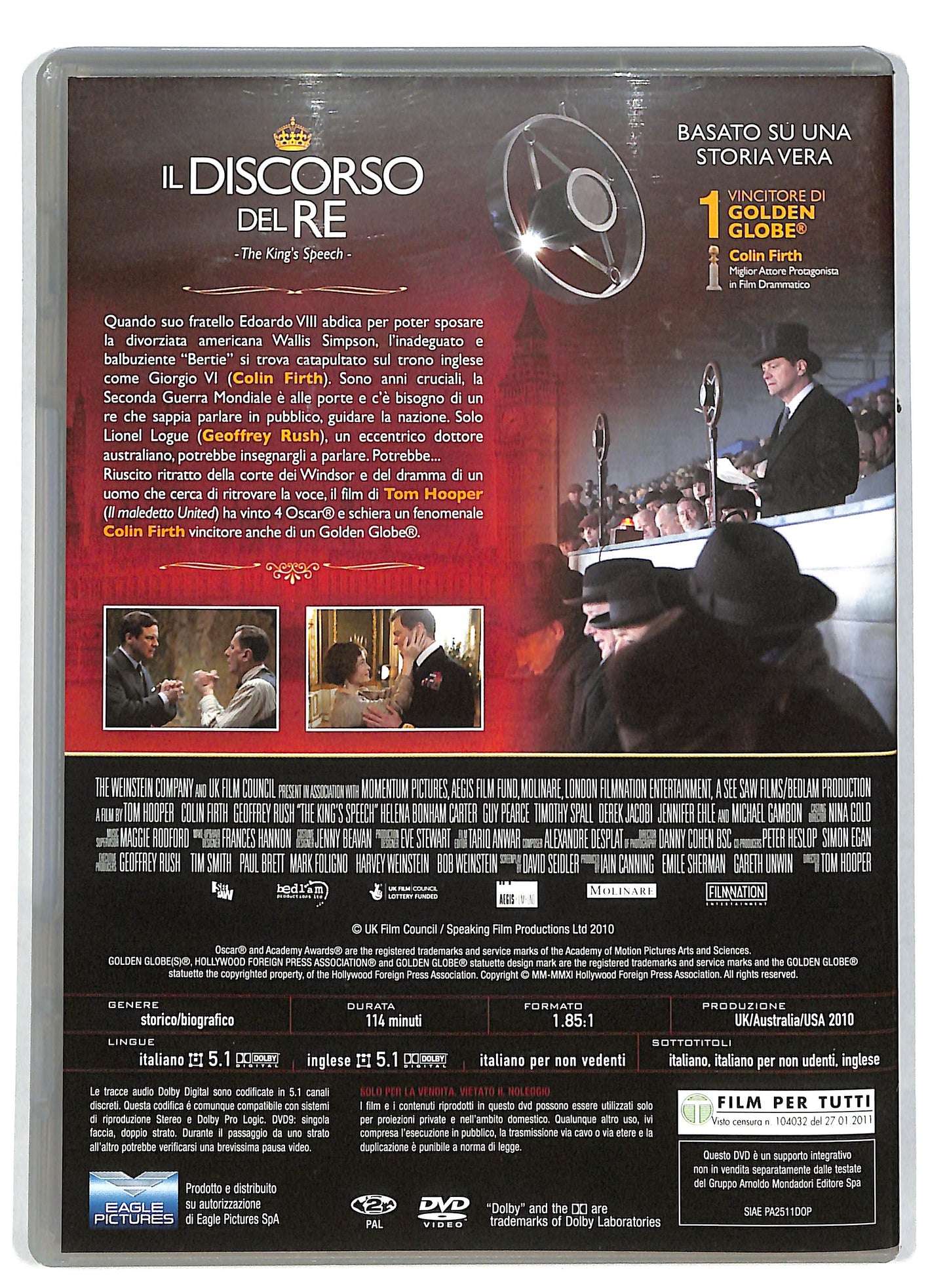 EBOND Il discorso del re EDITORIALE DVD DB598322