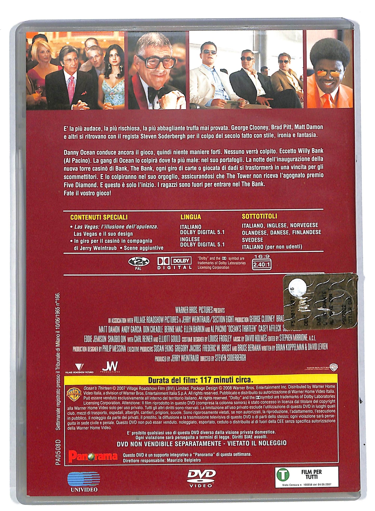 EBOND Ocean's Thirteen EDITORIALE DVD DB598636