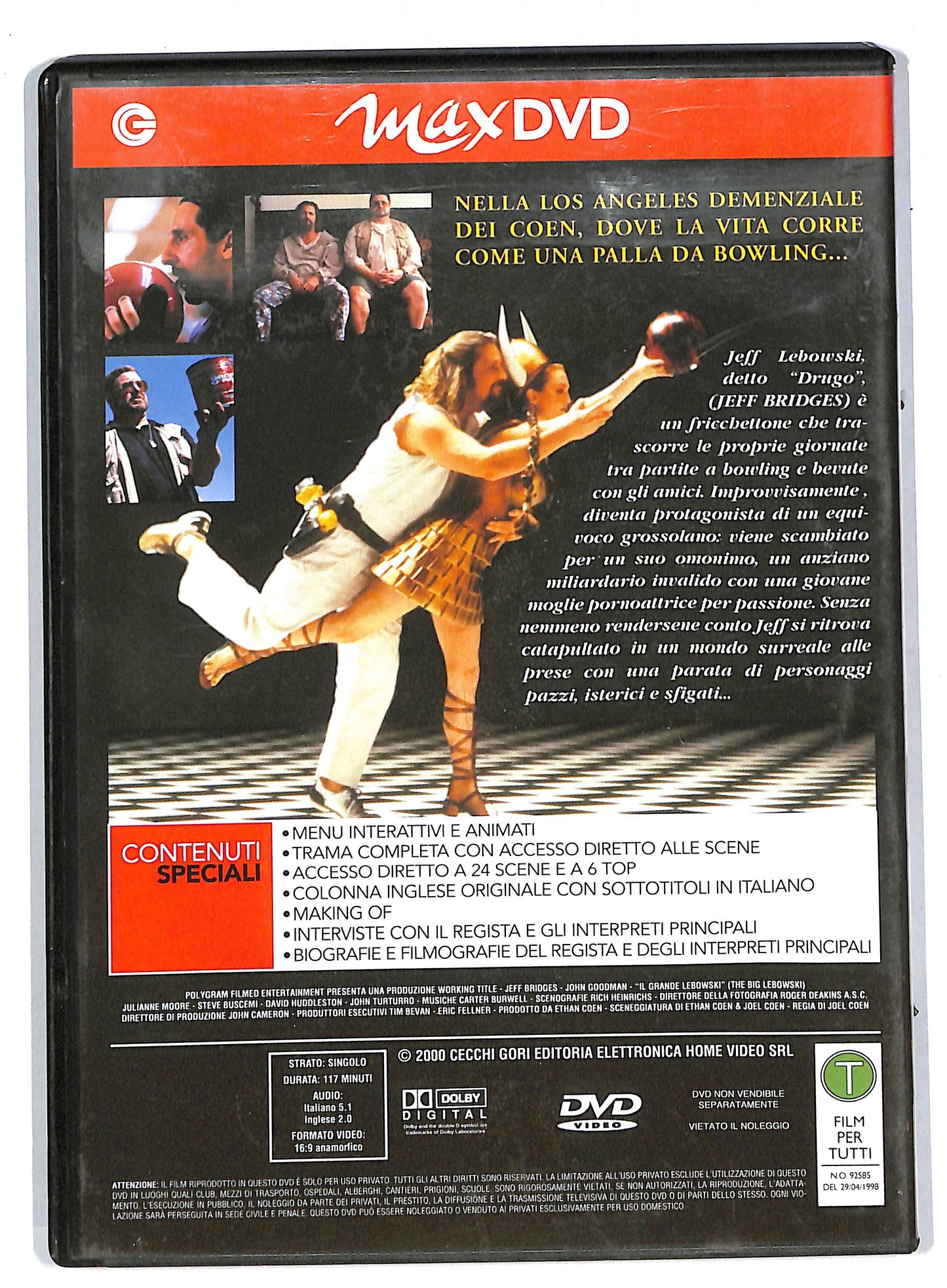 EBOND Il grande Lebowski EDITORIALE DVD DB598641