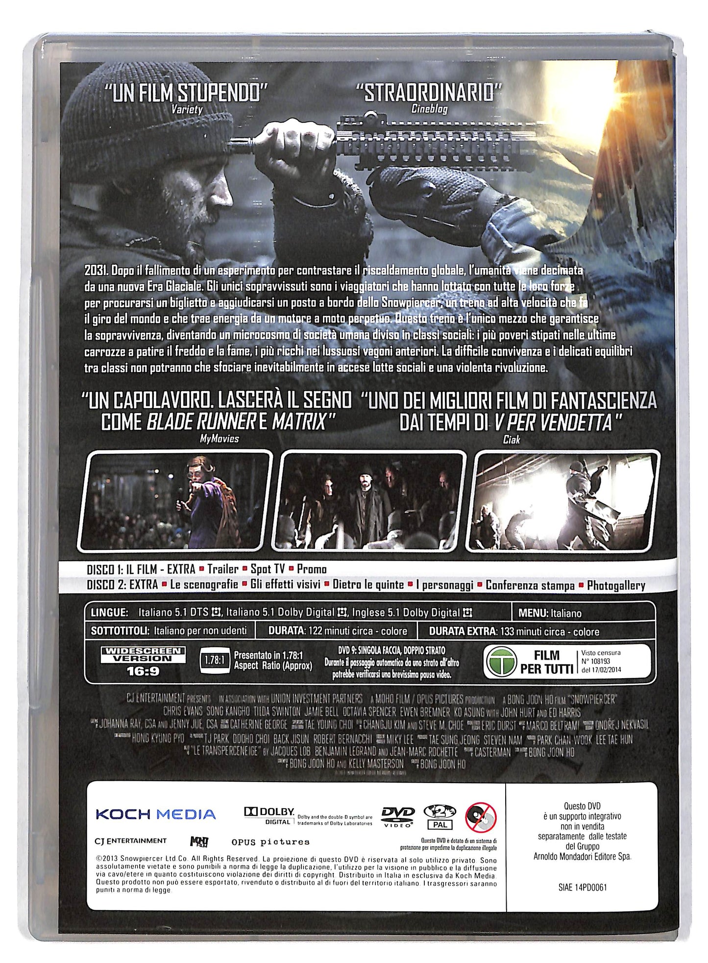 EBOND Snowpiercer EDIZIONE SPECIALE EDITORIALE DVD DB599116