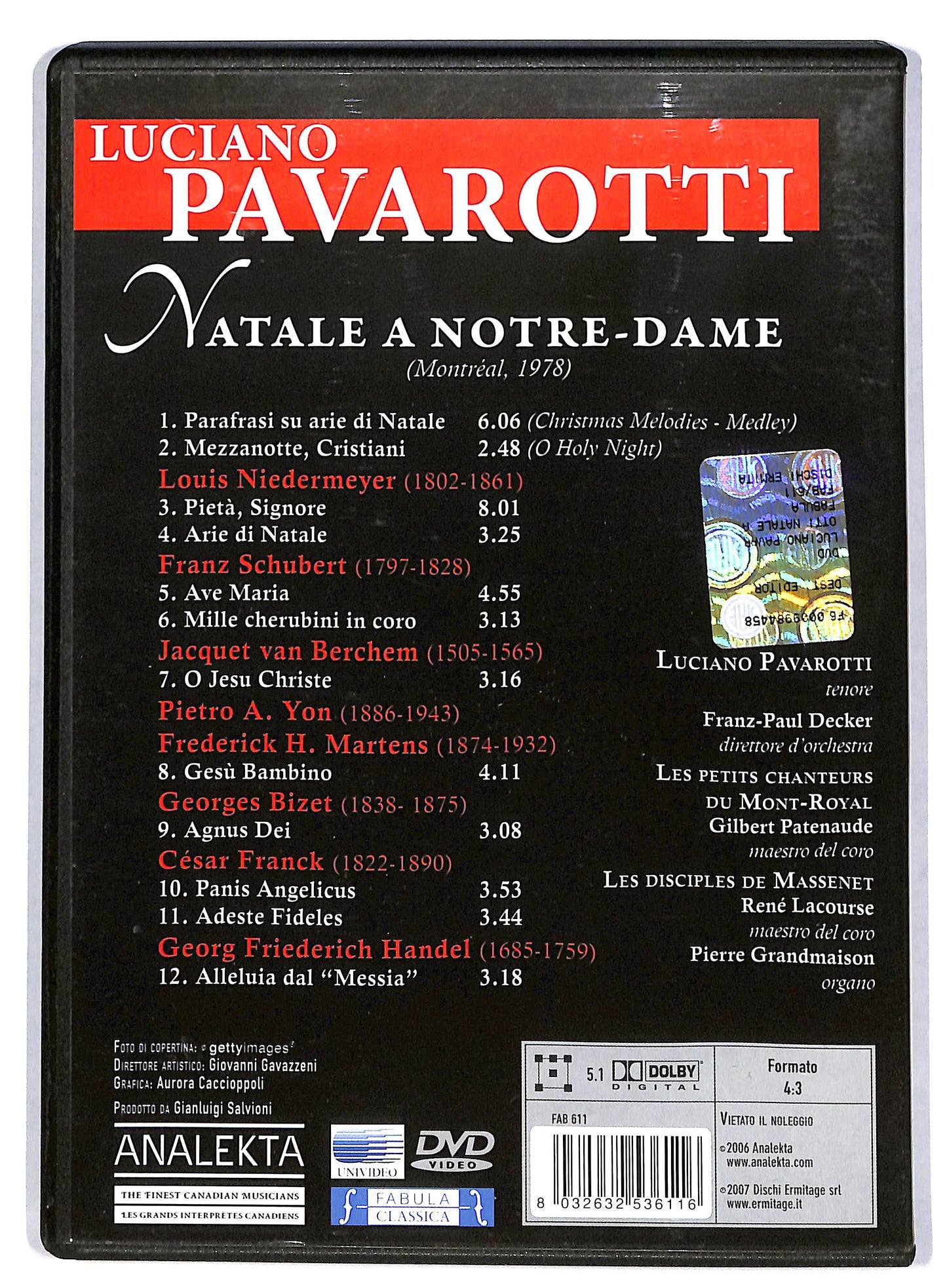 EBOND Luciano Pavarotti - Natale A Notre - dame DVD DB599141