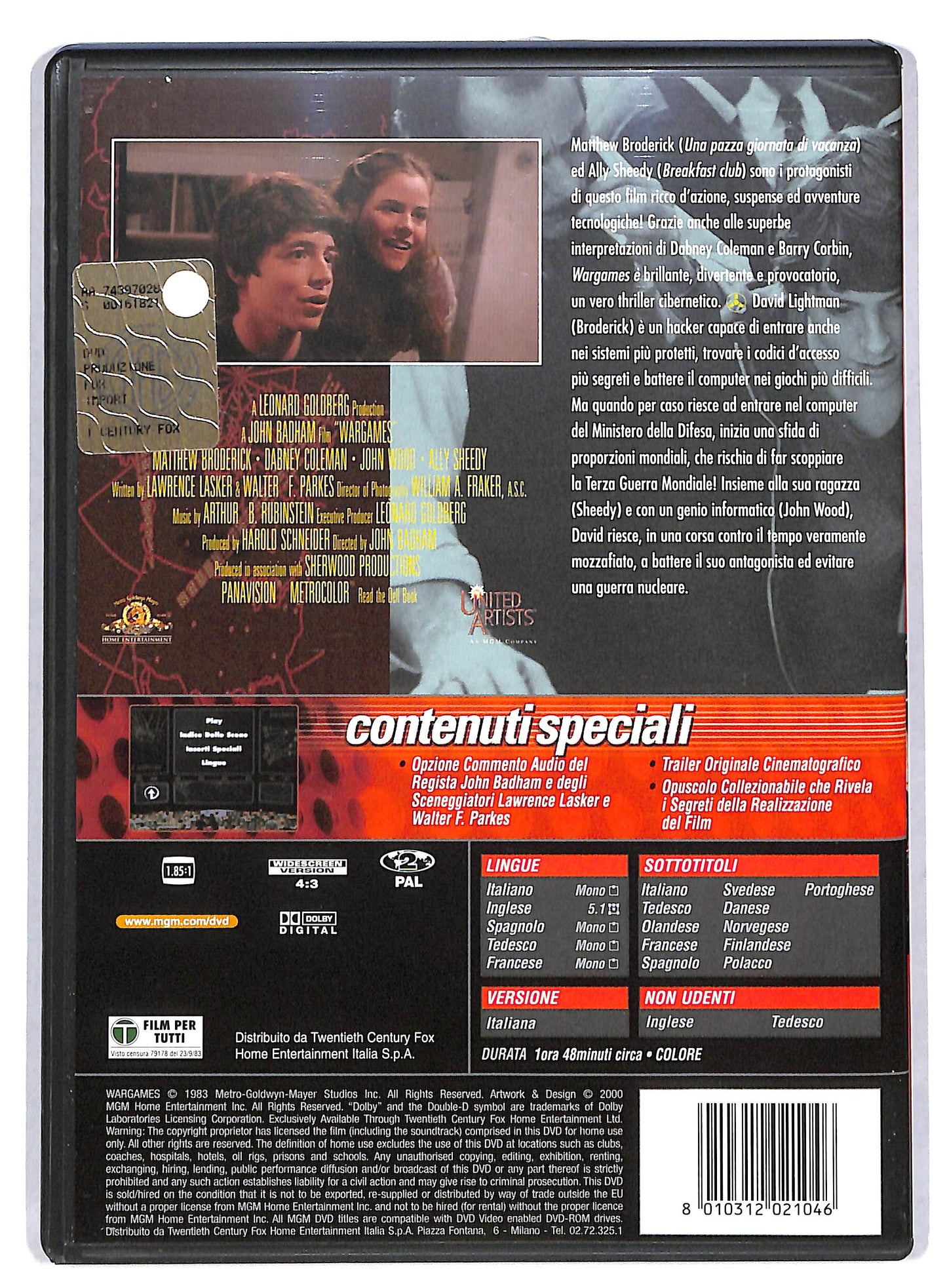 EBOND Wargames - giochi di guerra DVD DB599149