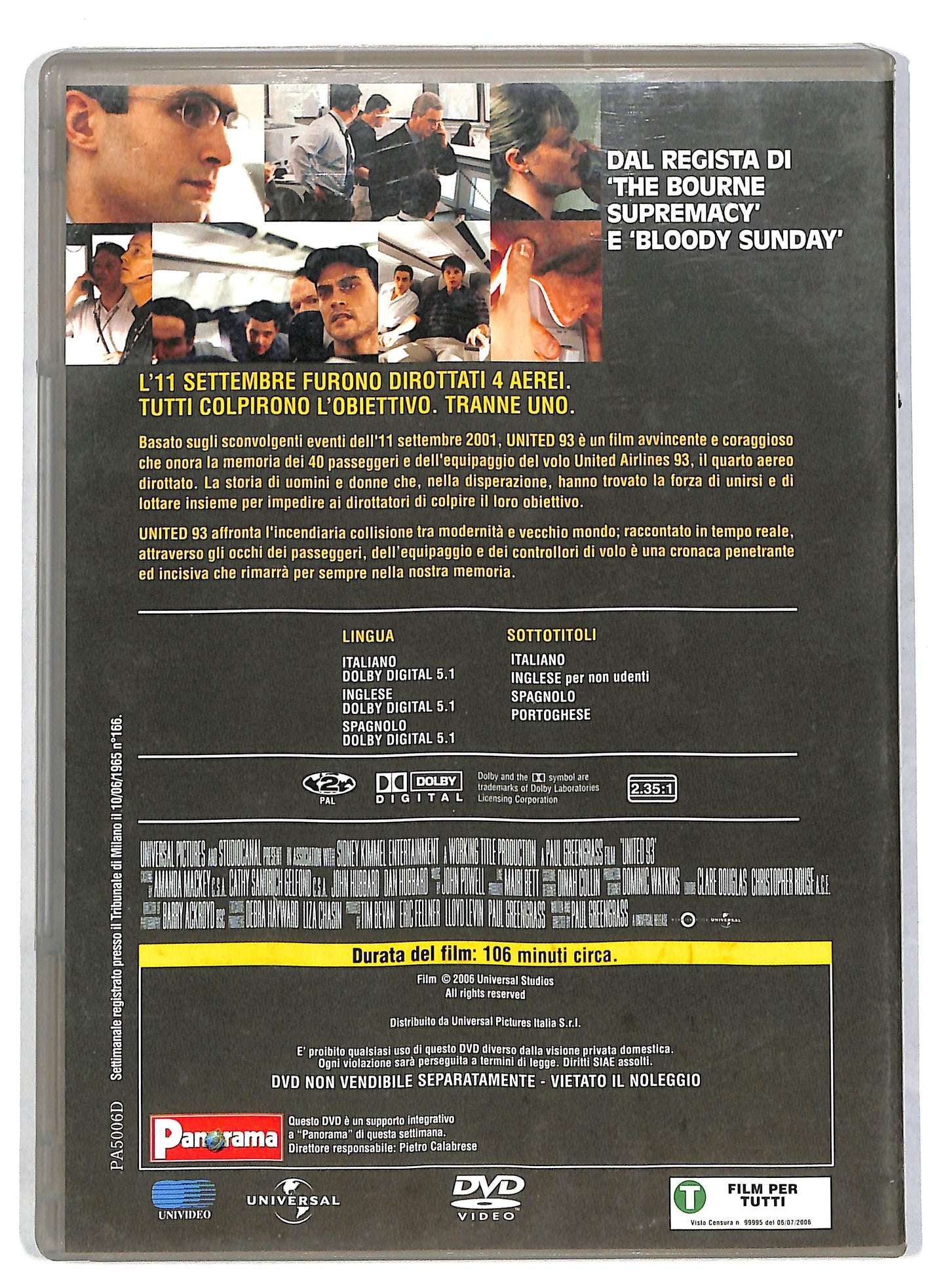 EBOND United 93 EDITORIALE DVD DB599435