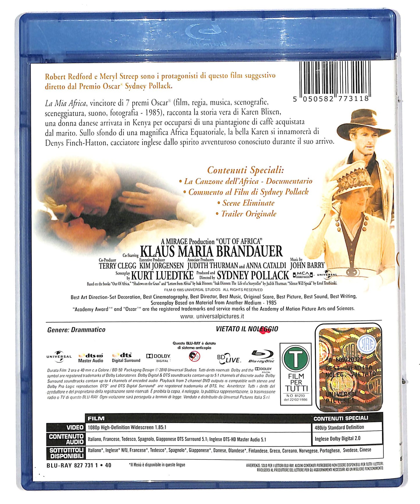 EBOND La mia Africa BLURAY DB599458
