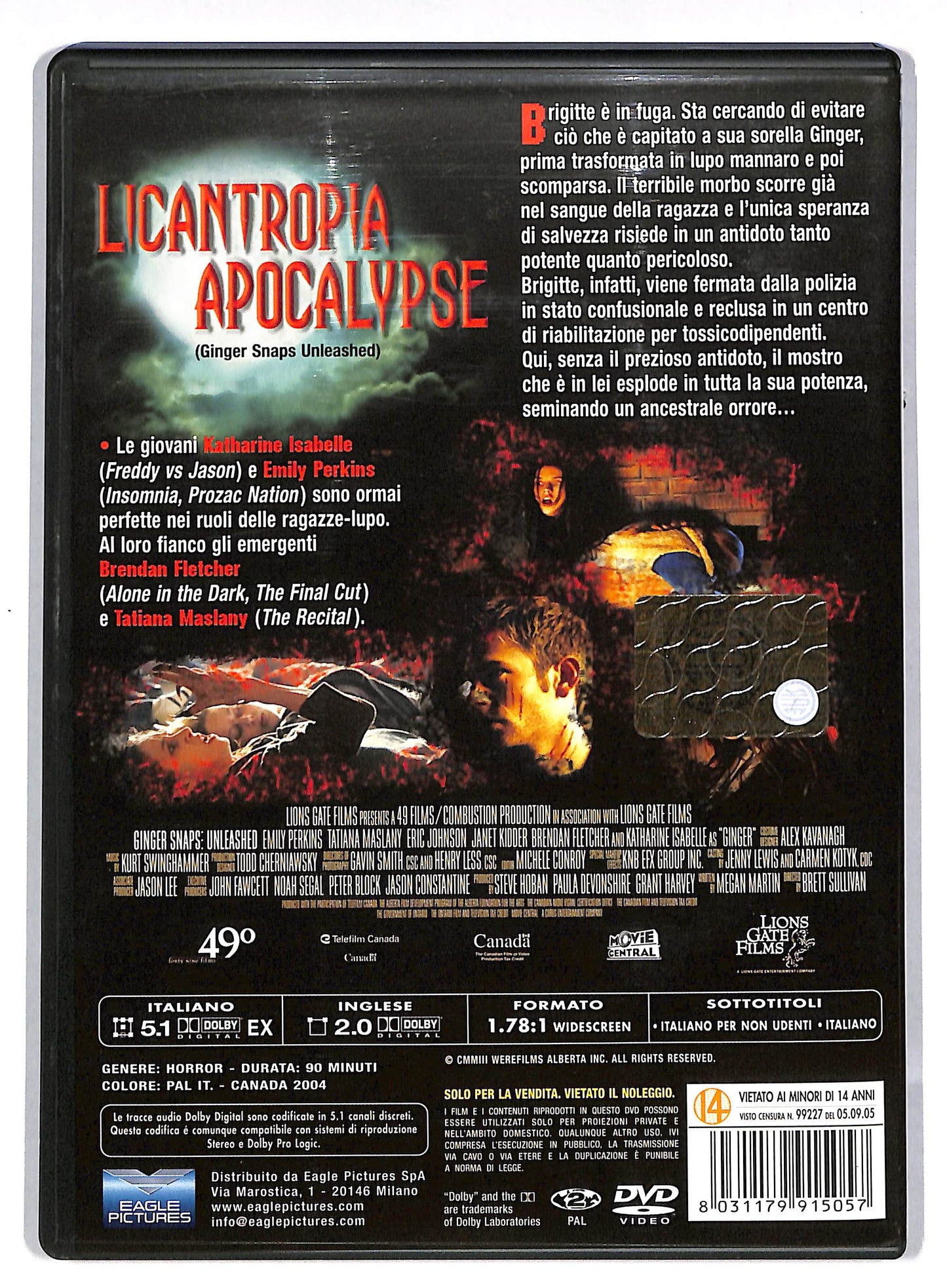 EBOND Licantropia Apocalypse DVD DB599651