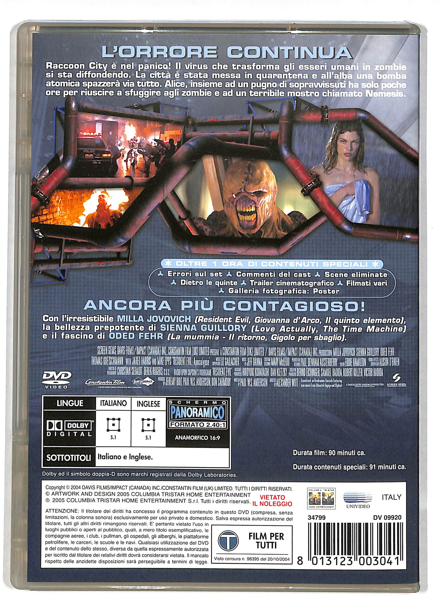 EBOND Resident evil apocalypse EDIZIONE SPECIALE DVD DB599656