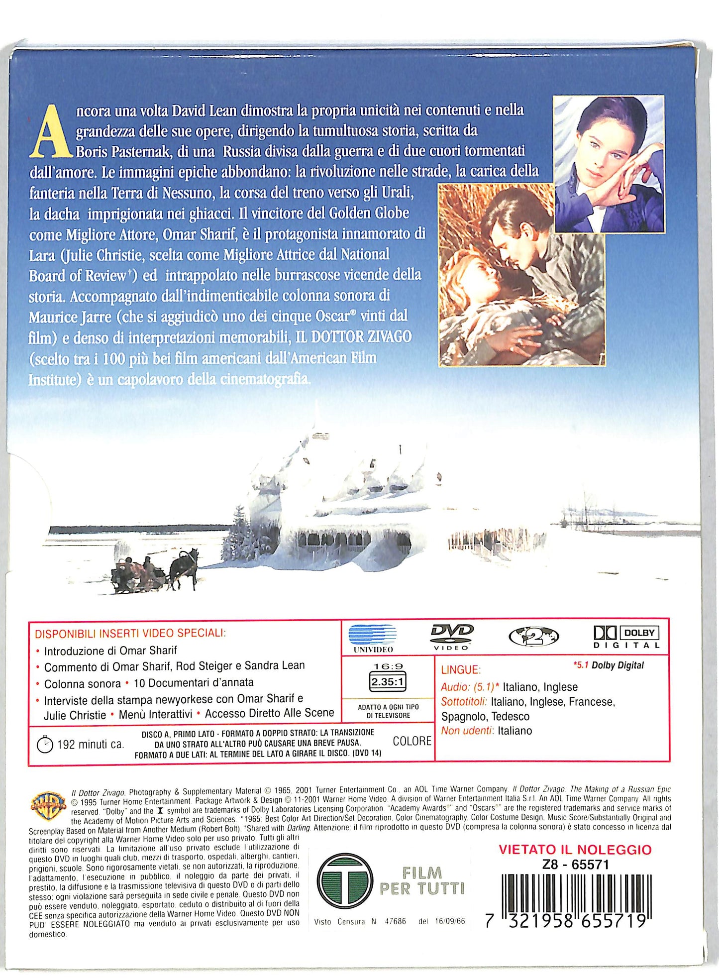 EBOND Il Dottor Zivago DIGIPACK DVD DB599805