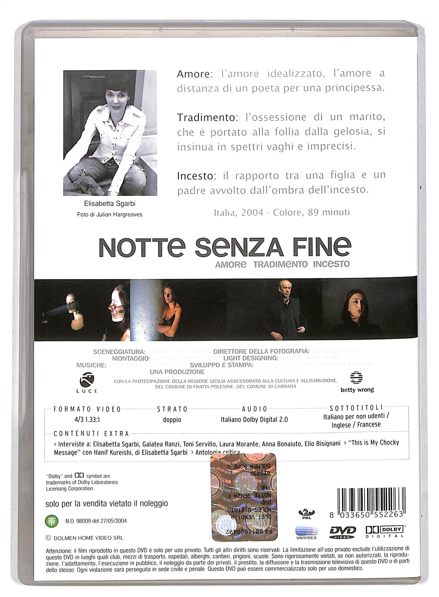 EBOND Notte senza fine DVD DB599813