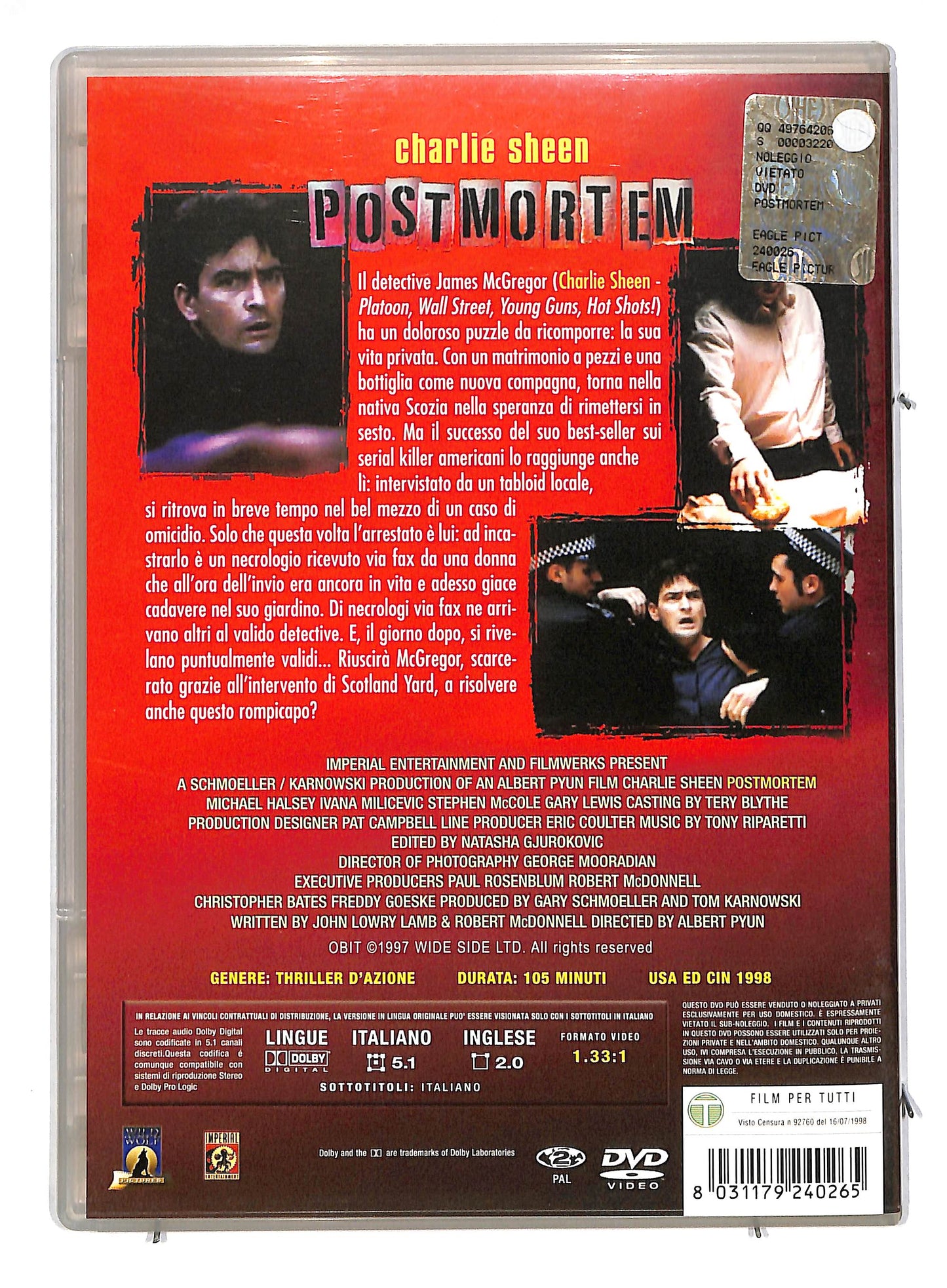 EBOND Postmortem SLIMCASE DVD DB599836