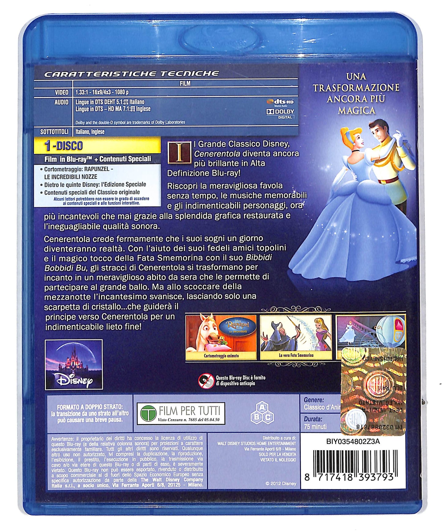 EBOND Cenerentola EDIZIONE SPECIALE BLURAY DB600607