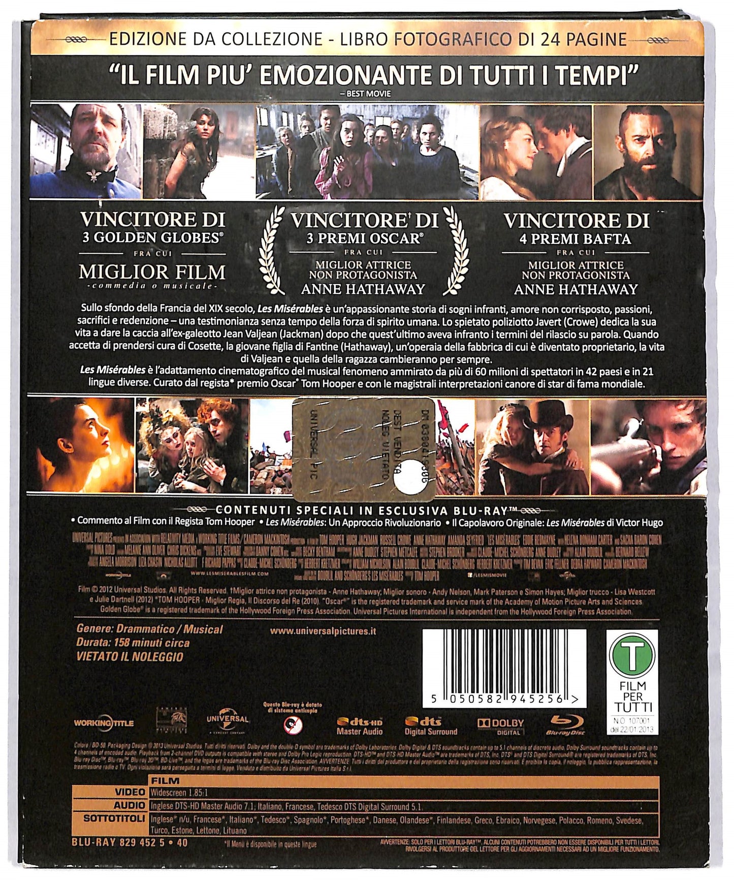 EBOND Les Miserables EDIZIONE LIMITATA BLURAY DB600614