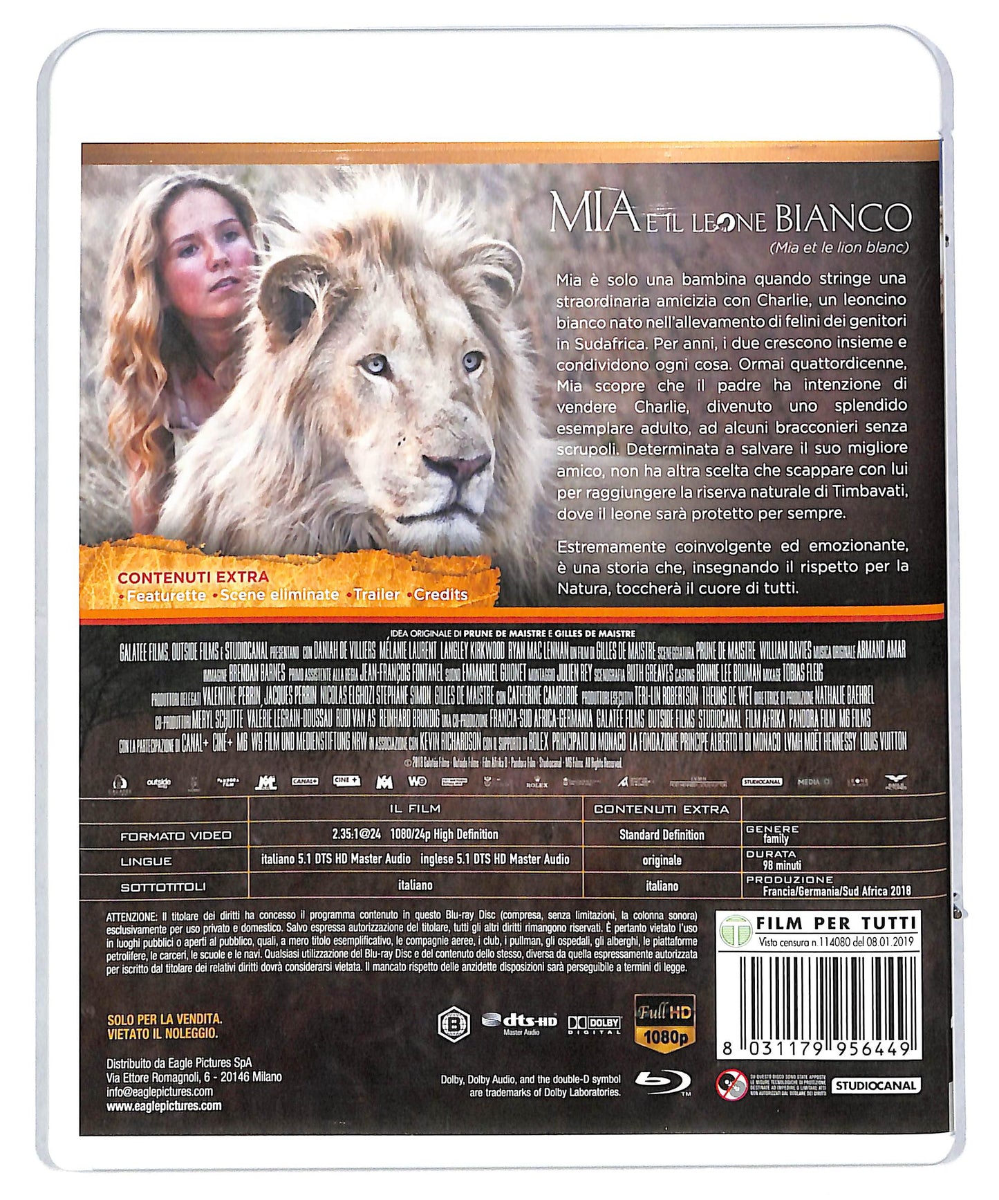 EBOND Mia e il leone bianco BLURAY DB600910