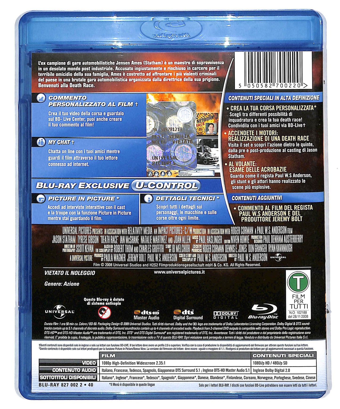 EBOND Death Race BLURAY DB600925