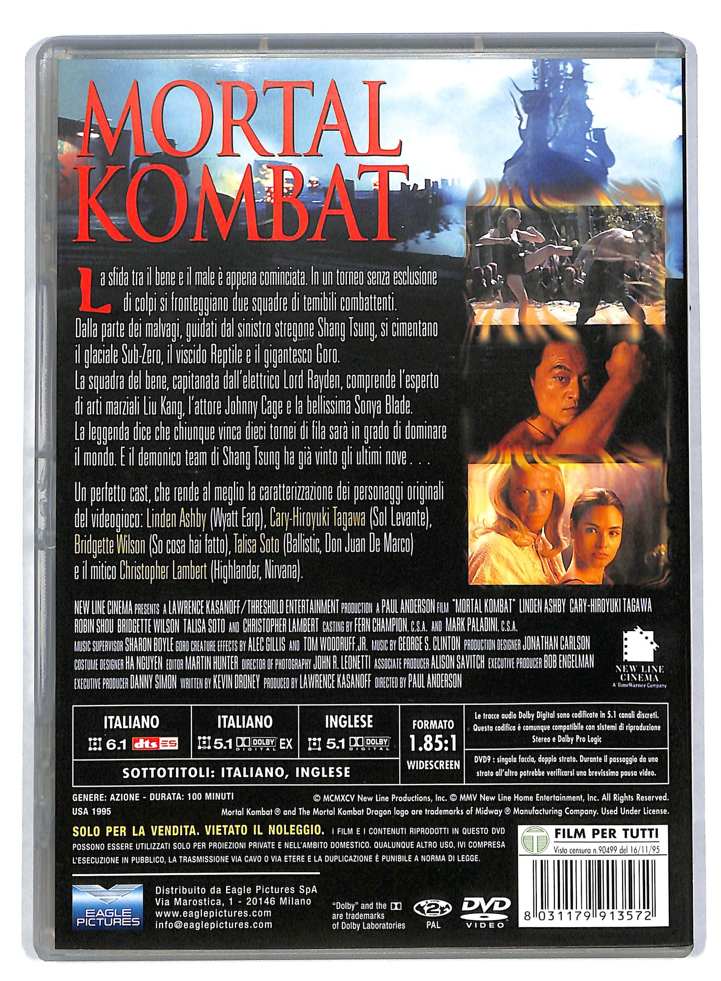 EBOND Mortal Kombat - Edizione restaurata e rimasterizzata DVD DB600961