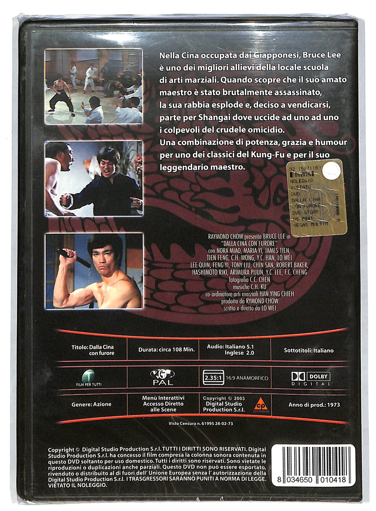 EBOND Dalla Cina Con Furore DVD DB601137