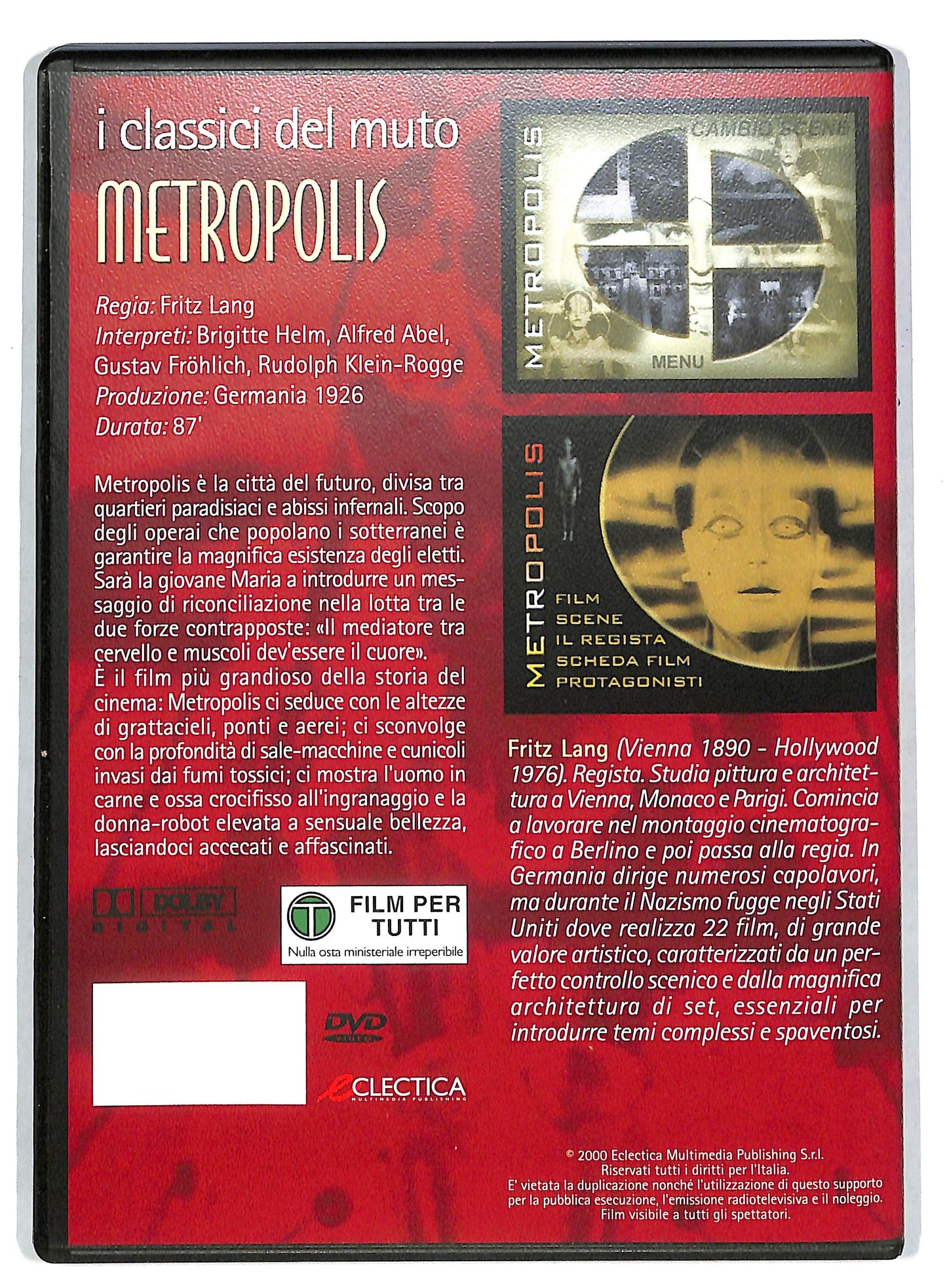 EBOND Metropolis EDITORIALE DVD DB601155